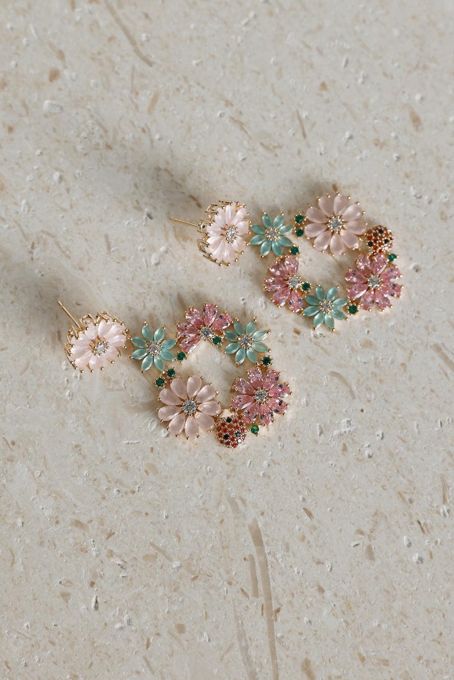 18k Gold Plated Magic Spell Earrings Gold Product Image
