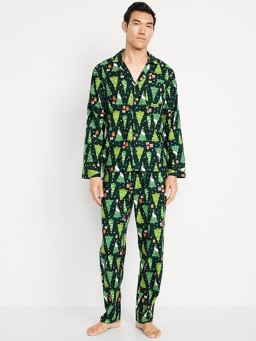 Flannel Pajama Set for Men Product Image