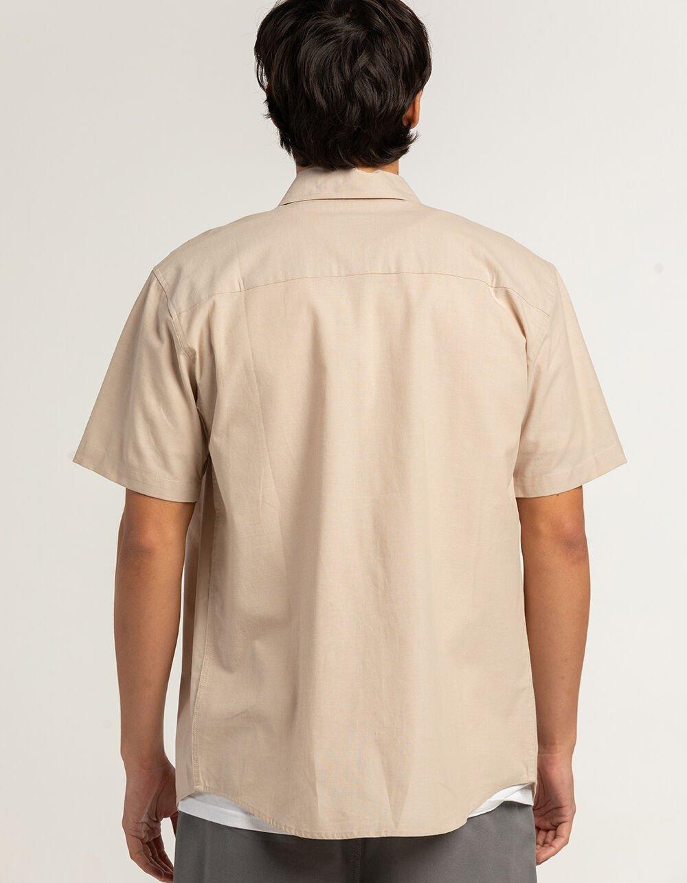 RSQ Mens Solid Chambray Button Up Shirt - GRAY Product Image