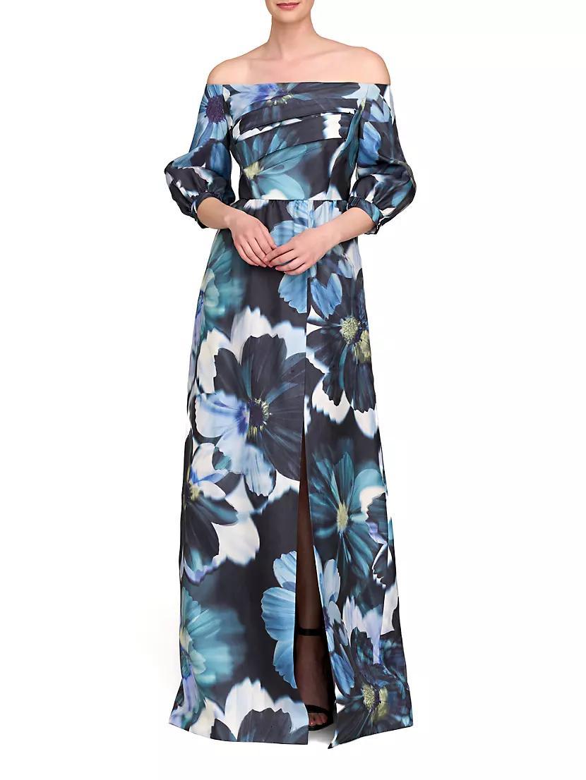 Alison Floral Off-the-Shoulder Gown Product Image