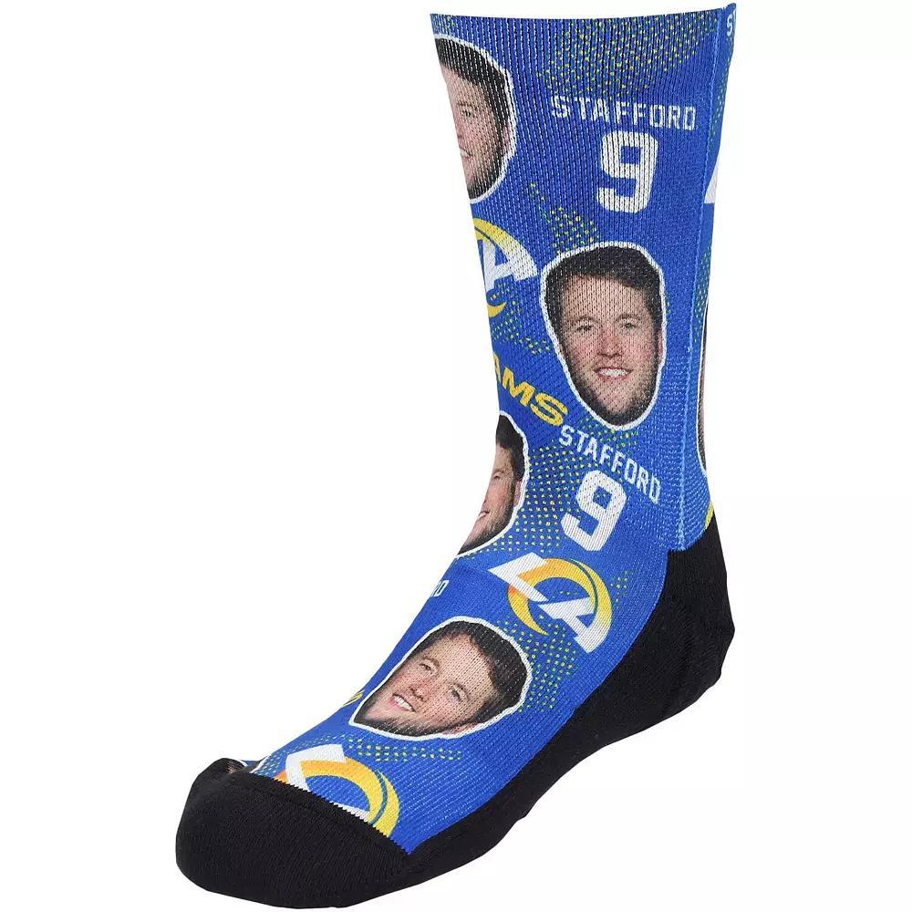 Youth Rock Em Socks Matthew Stafford Los Angeles Rams Football Guy Crew Socks, Boy's, Team Product Image