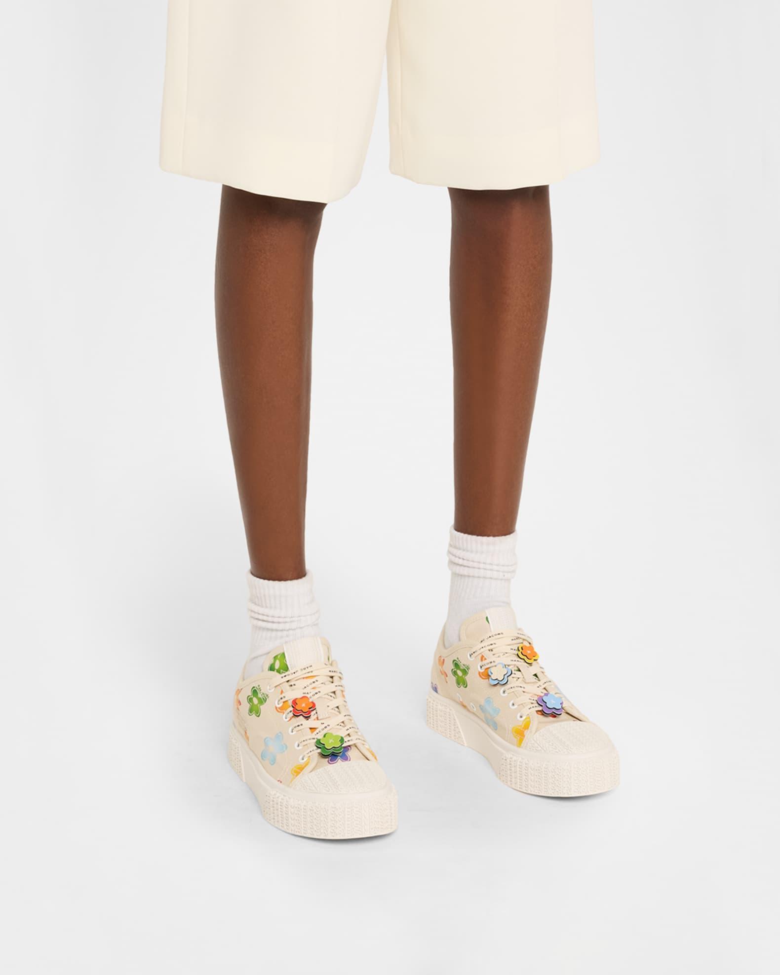The Floral Canvas Low-Top Sneakers Product Image