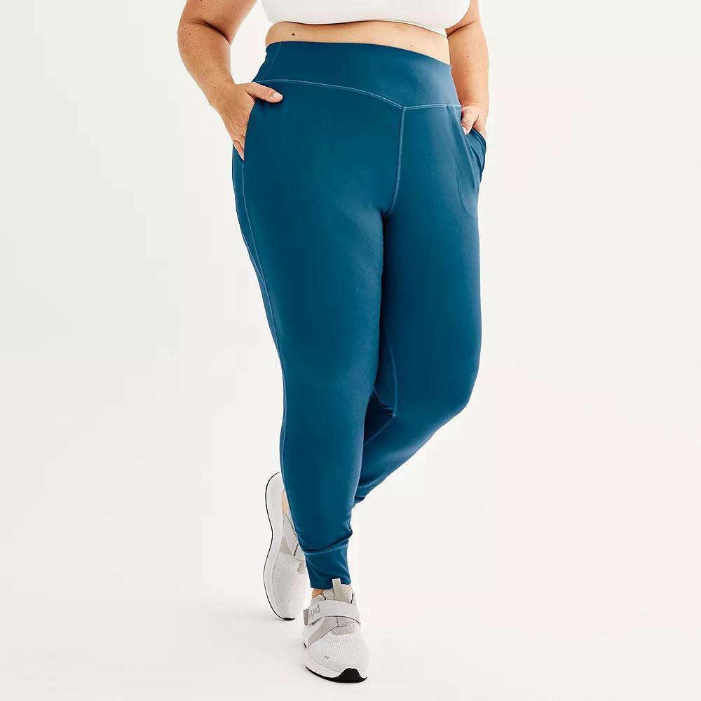 Plus Size Tek Gear® Ultrastretch Joggers, Women's, Size: 1XL, Blue Crayon Product Image