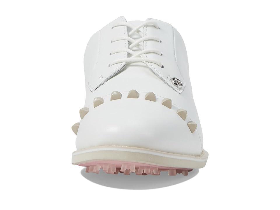 GFORE Women's Gallivanter Pebble Leather Stud Cap Toe Golf Shoes (Stone) Women's Shoes Product Image