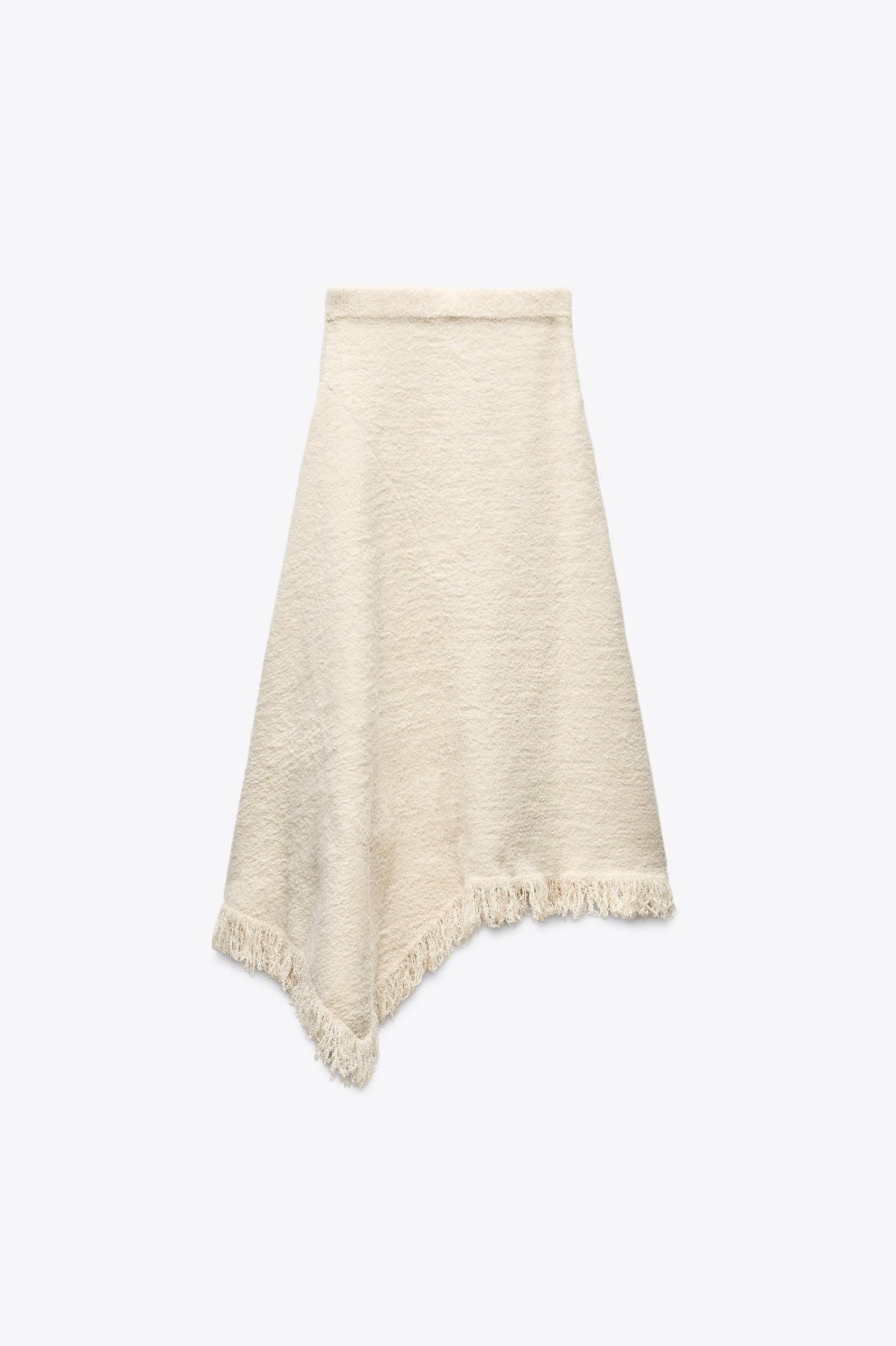 ASYMMETRIC FRINGE SKIRT Product Image