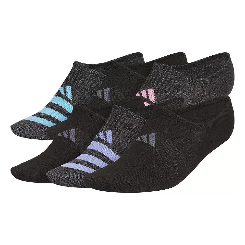 Women's adidas Superlite 3.0 6-Pack Super No Show Socks, Size: 5-10, Black Product Image