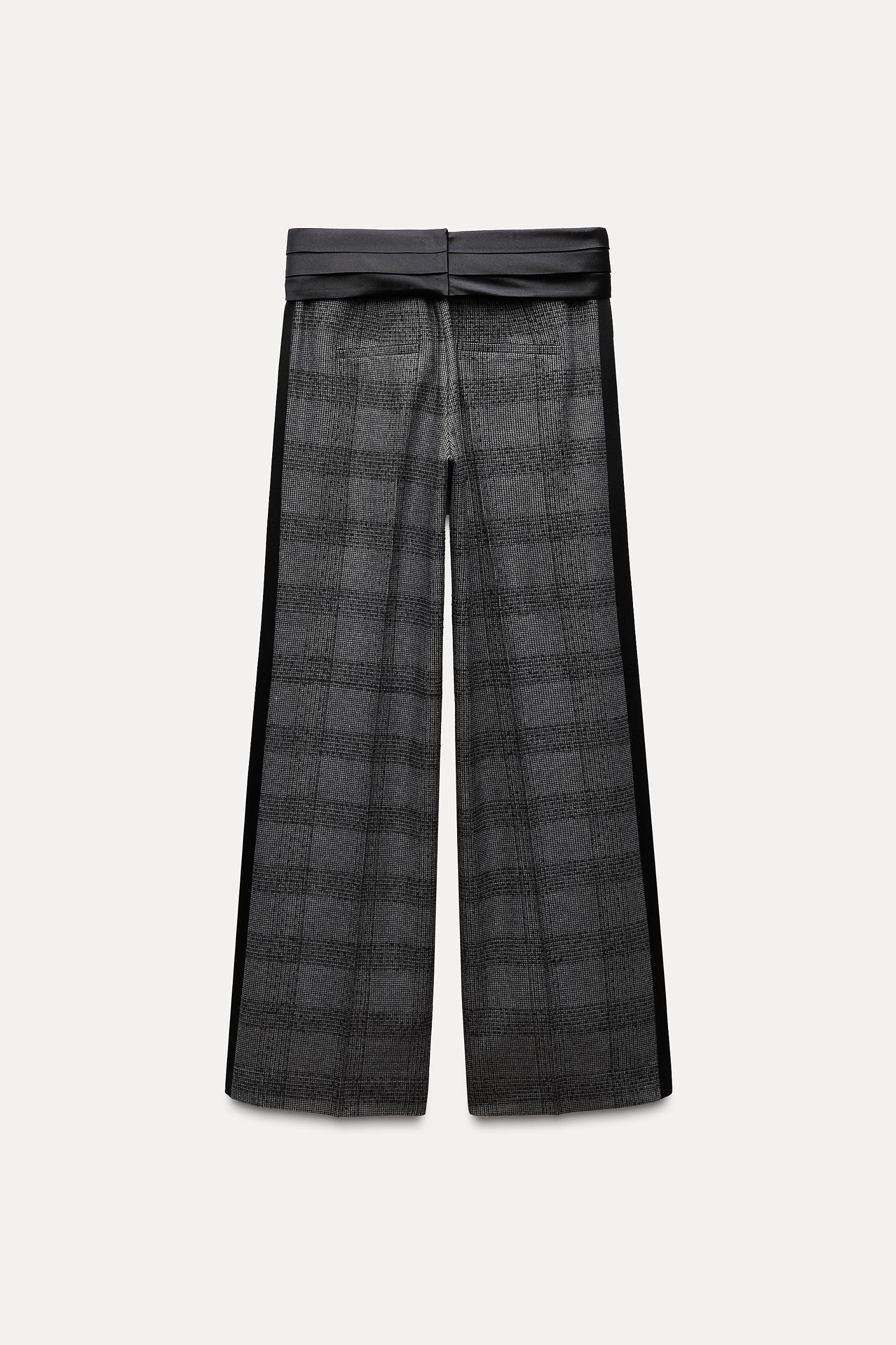 PLAID SASH PANTS ZW COLLECTION Product Image