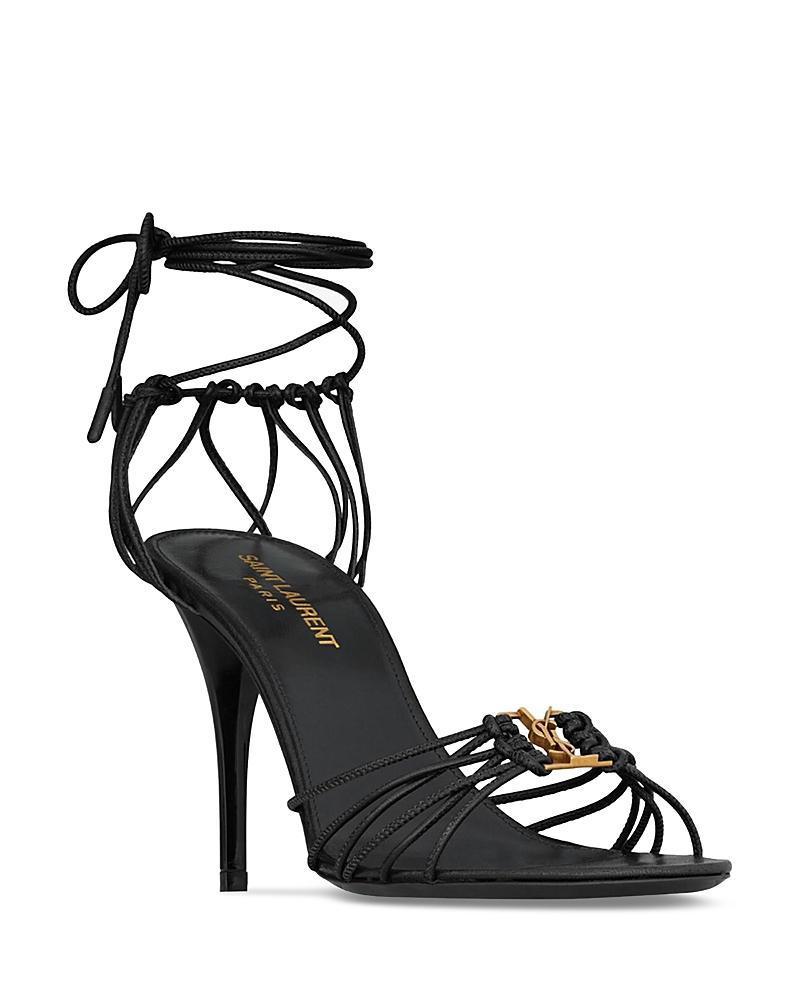 Saint Laurent Womens Babylone Sandals in Smooth Leather Product Image