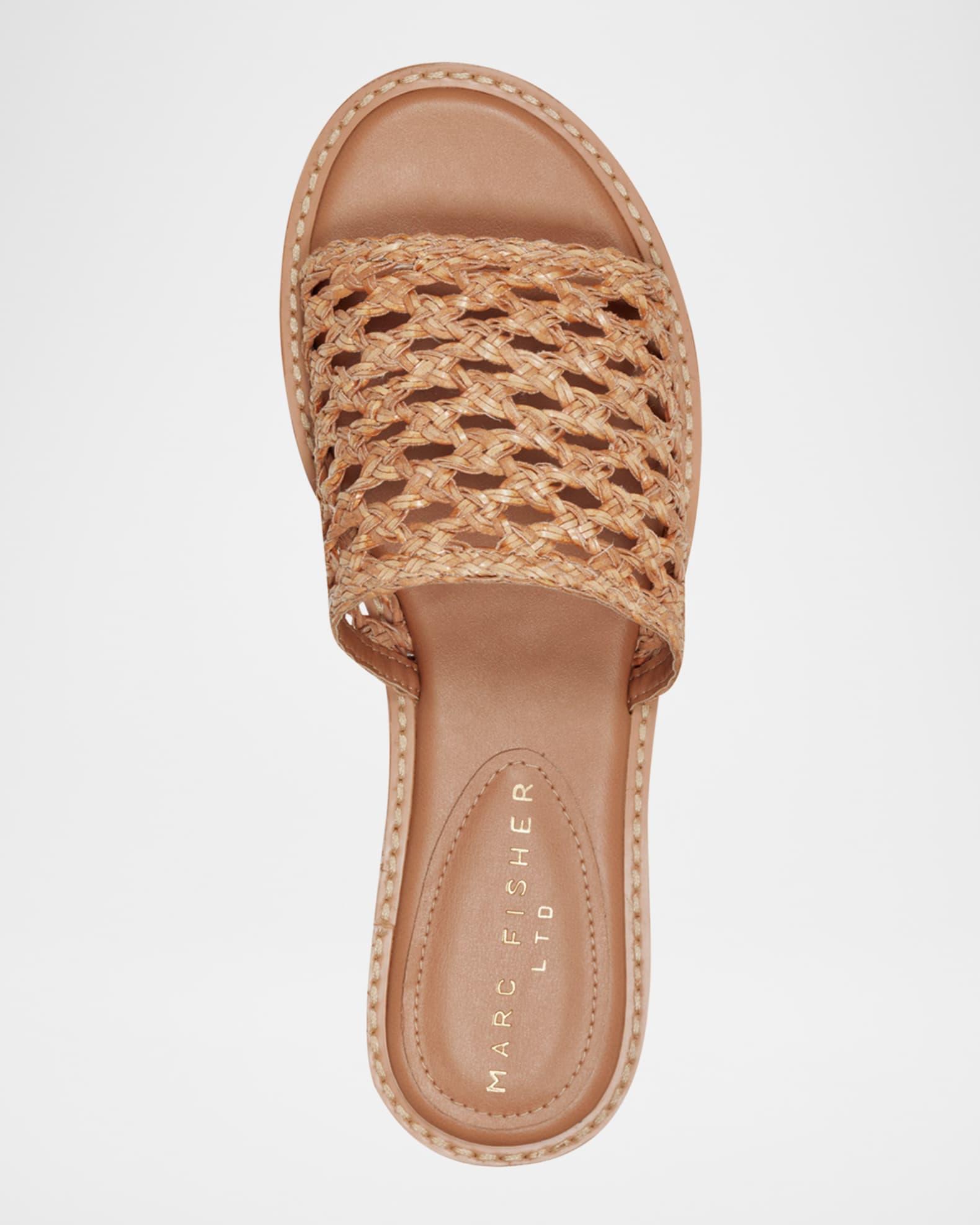 Glynne Woven Flat Slide Sandals Product Image