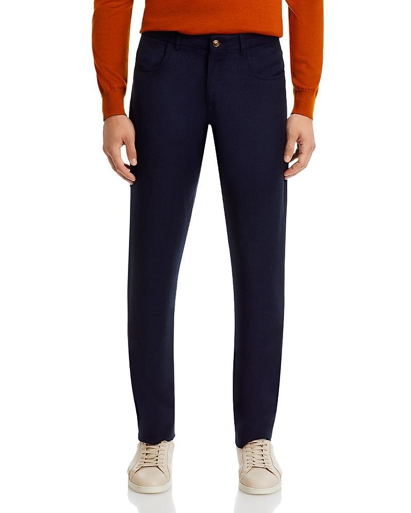 Mens Flannel Wool Trousers Product Image