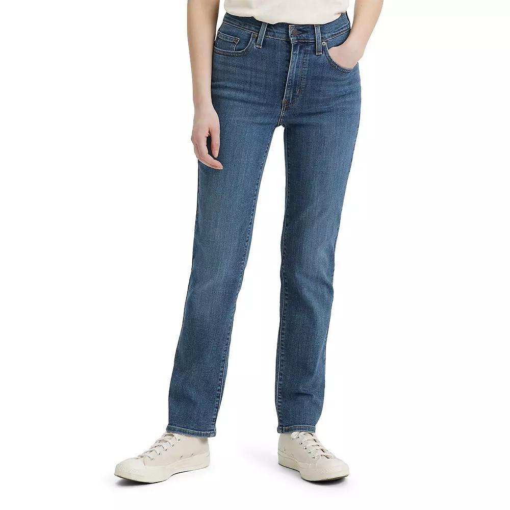 Levi's® Women's 724™ High-Rise Straight Jeans - Way Way Back 28: Heavyweight Denim, Stretch, 30" Inseam Product Image