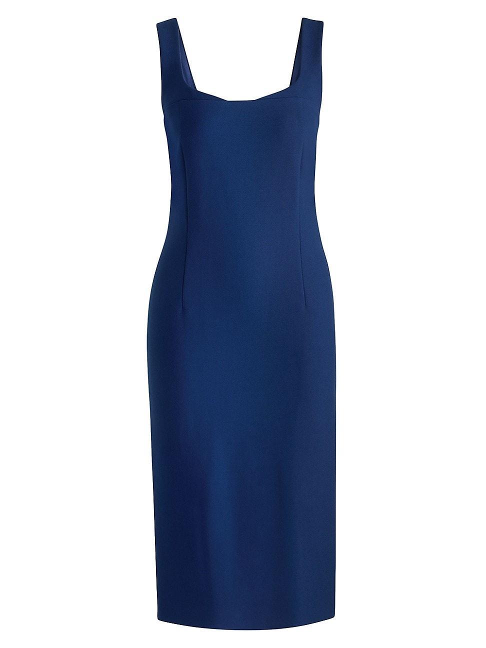 Womens Bodycon Midi Dress in Stretch Fabric Product Image