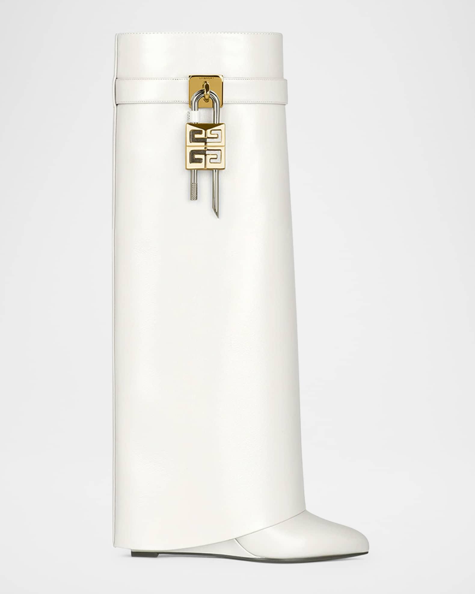Shark Lock Leather Boots Product Image