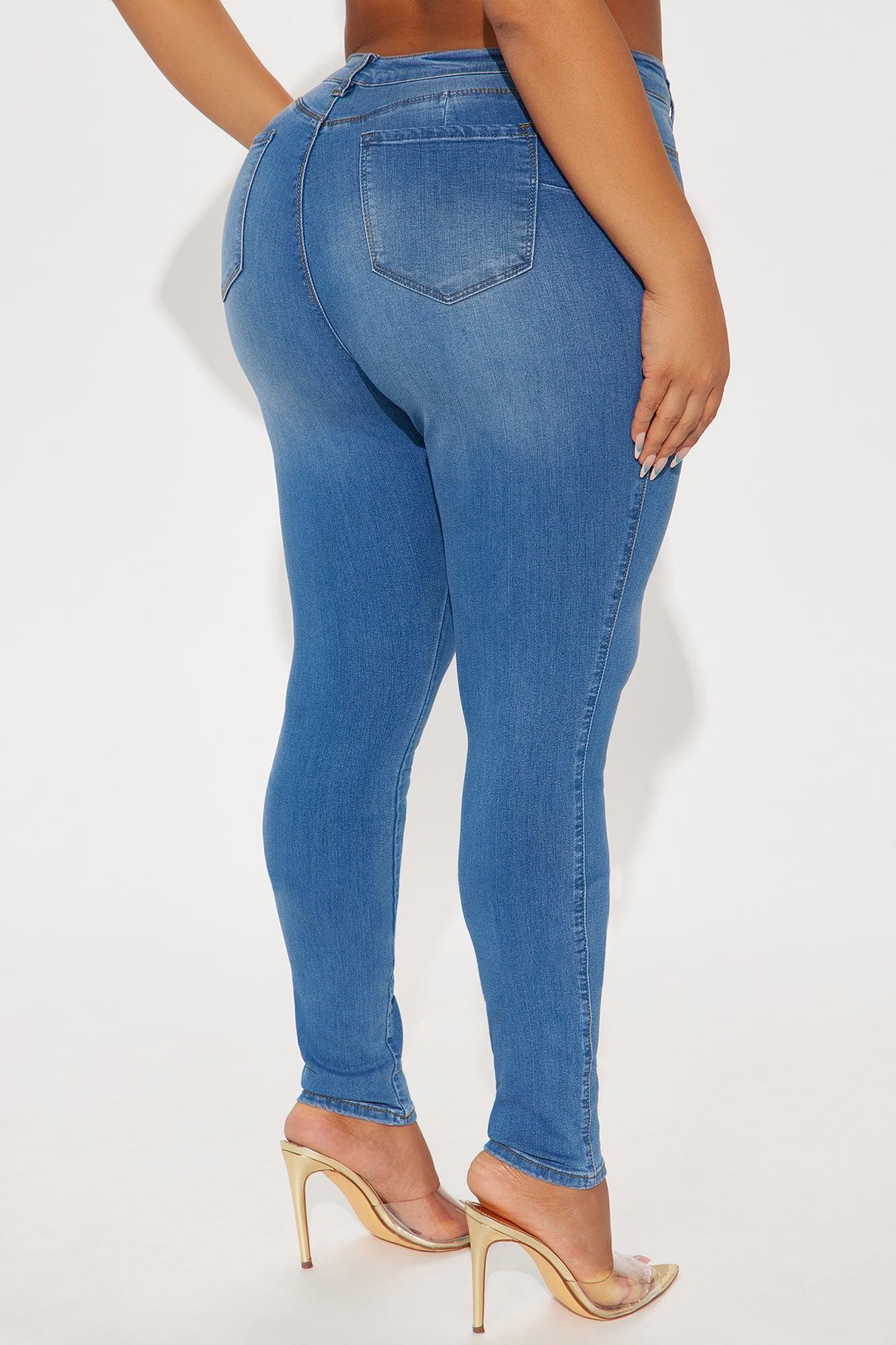 Tall Classic Beauty Booty Lifter Skinny Jeans - Medium Blue Wash Product Image