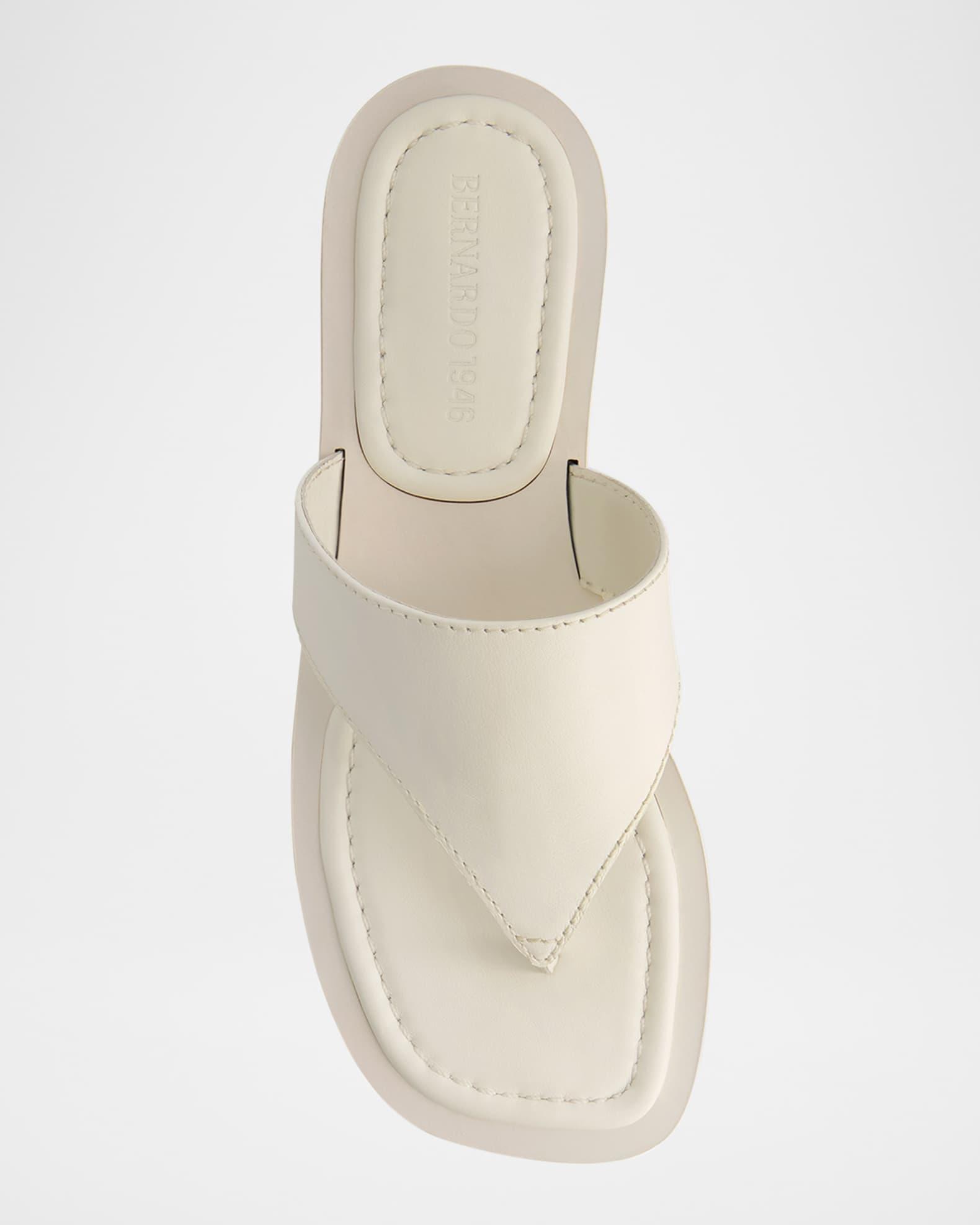 Agora Leather Flat Thong Sandals Product Image