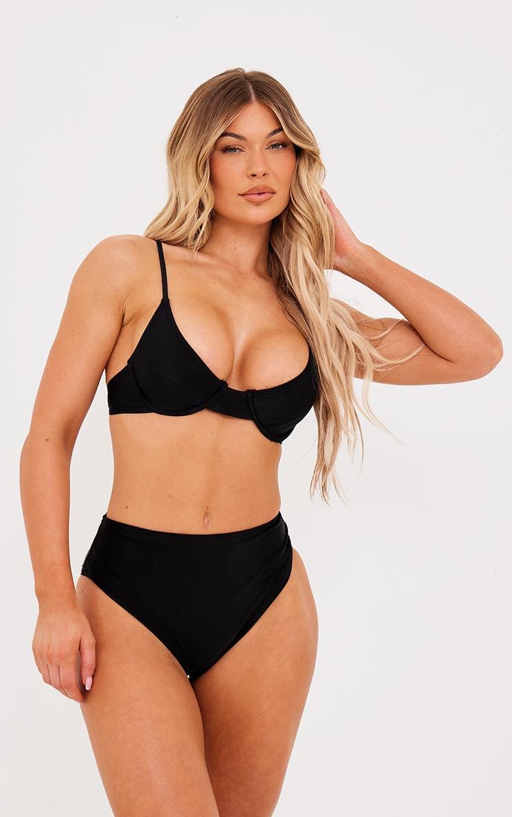 Black Underwired Mix & Match Bikini Top Product Image