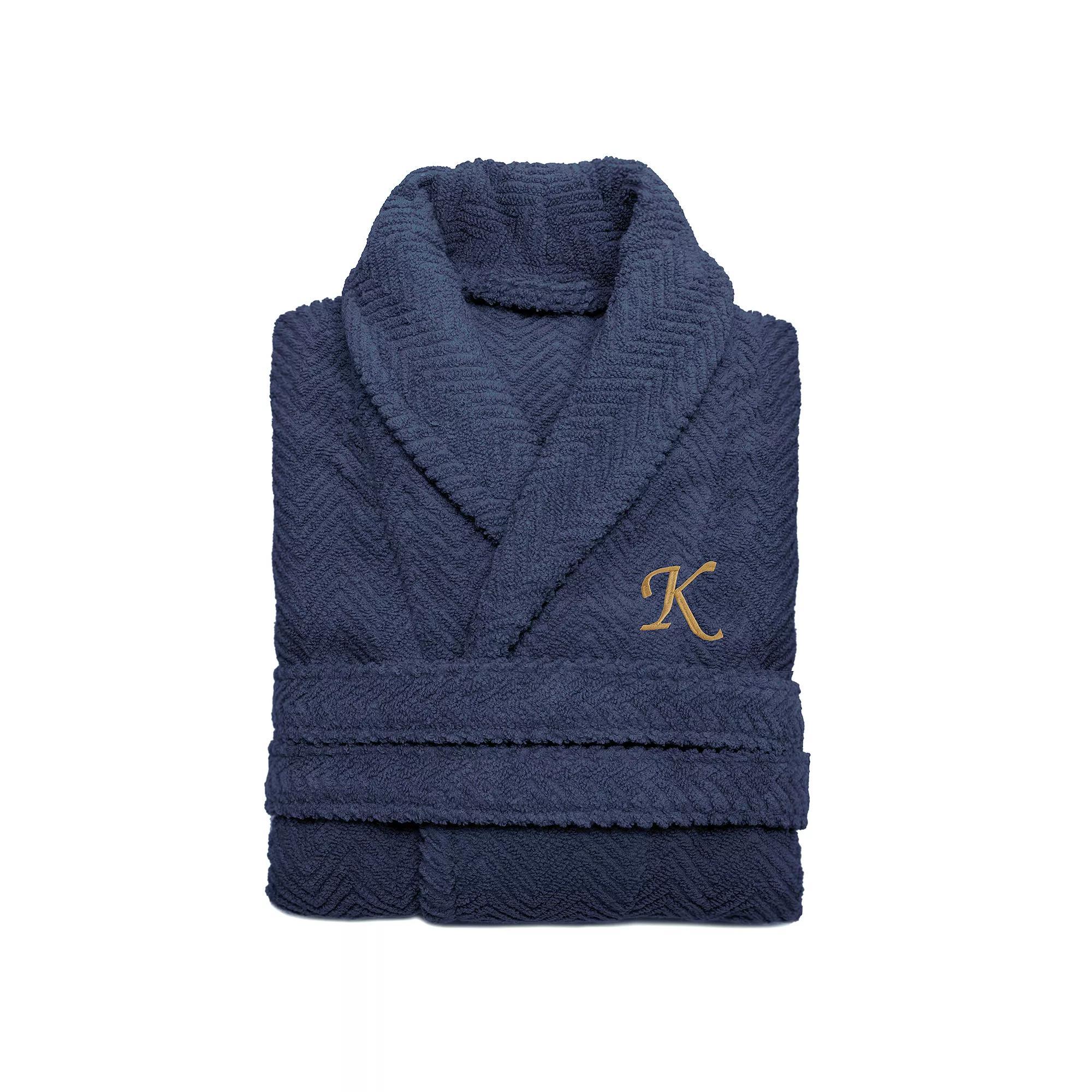 Linum Home Textiles Turkish Cotton Personalized Herringbone Weave Bathrobe, Womens Product Image