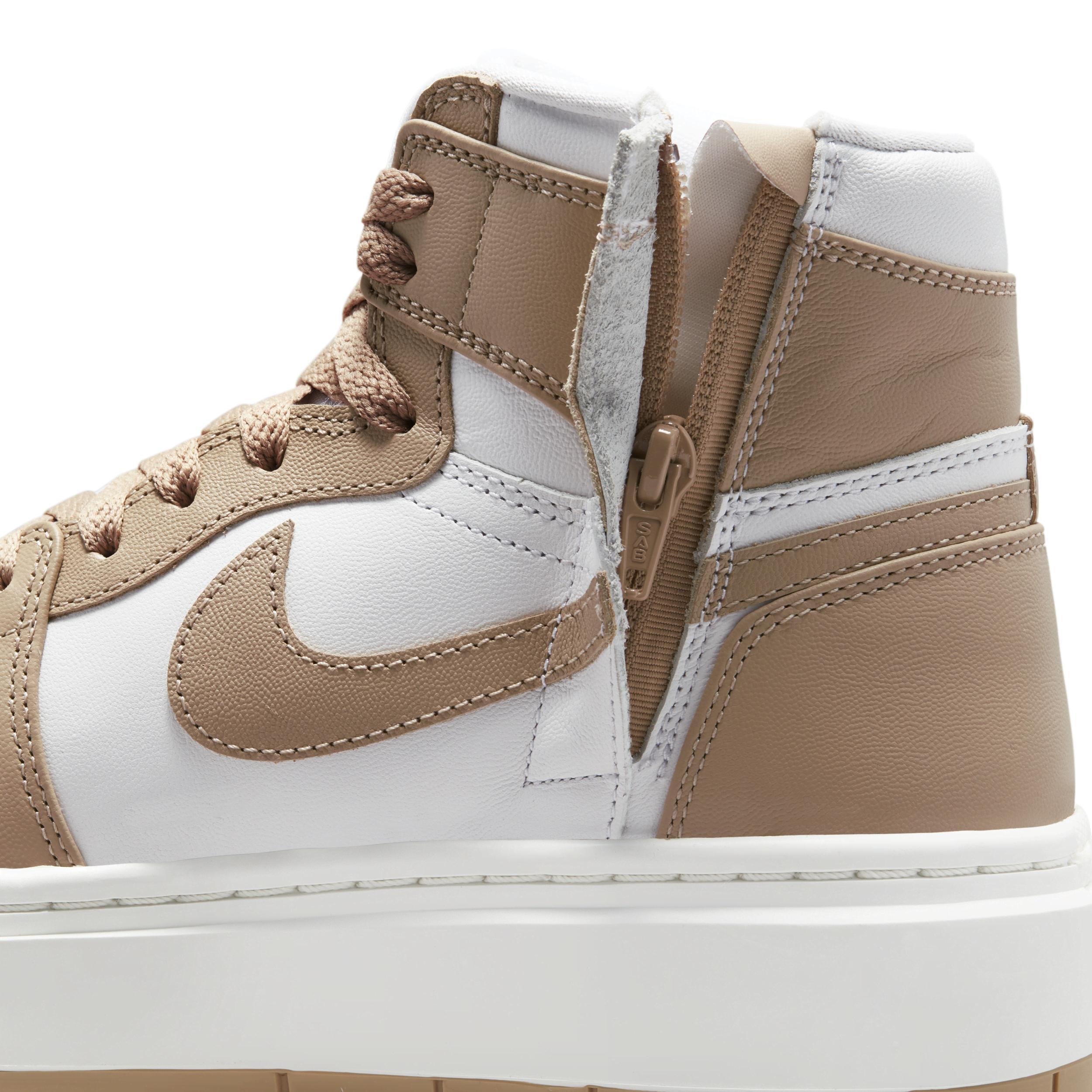 Jordan Womens Air 1 Elevate Mid - Basketball Shoes Desert Sail/White Product Image