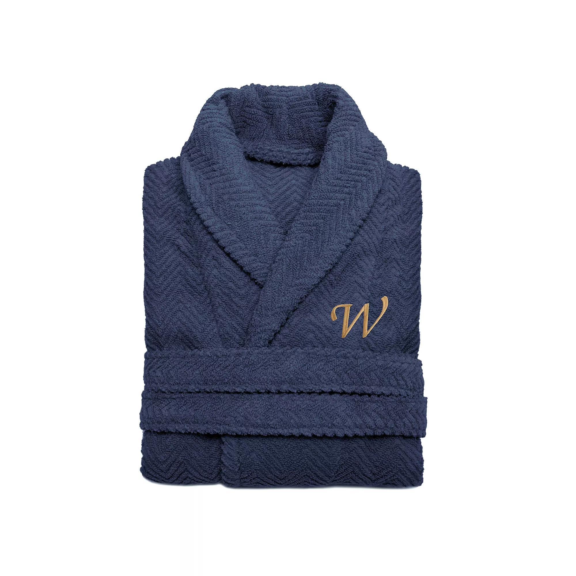 Linum Home Textiles Turkish Cotton Personalized Herringbone Weave Bathrobe, Womens Product Image
