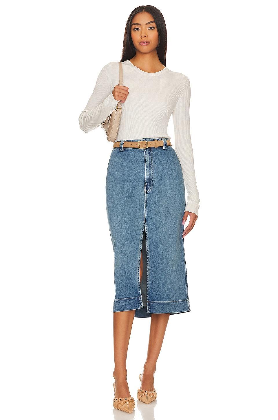 Soft Touch Slit Skirt Enza Costa Product Image