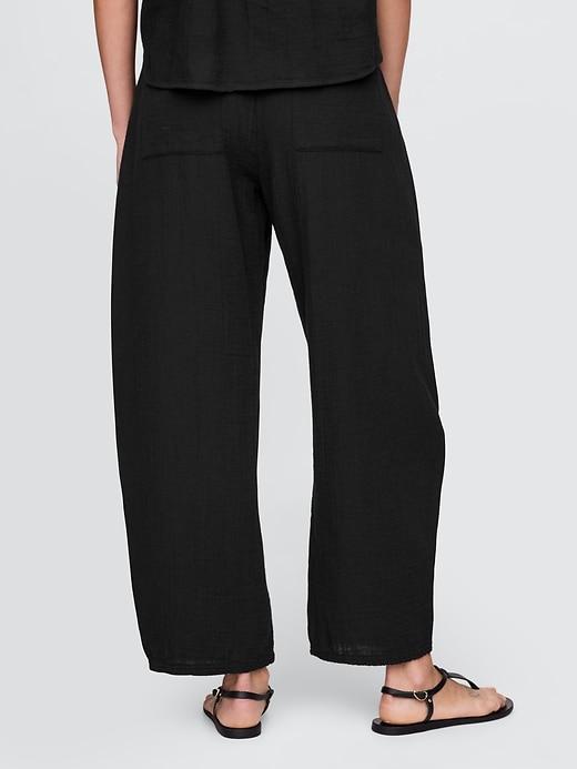 Cotton Gauze Easy Barrel Pants Product Image