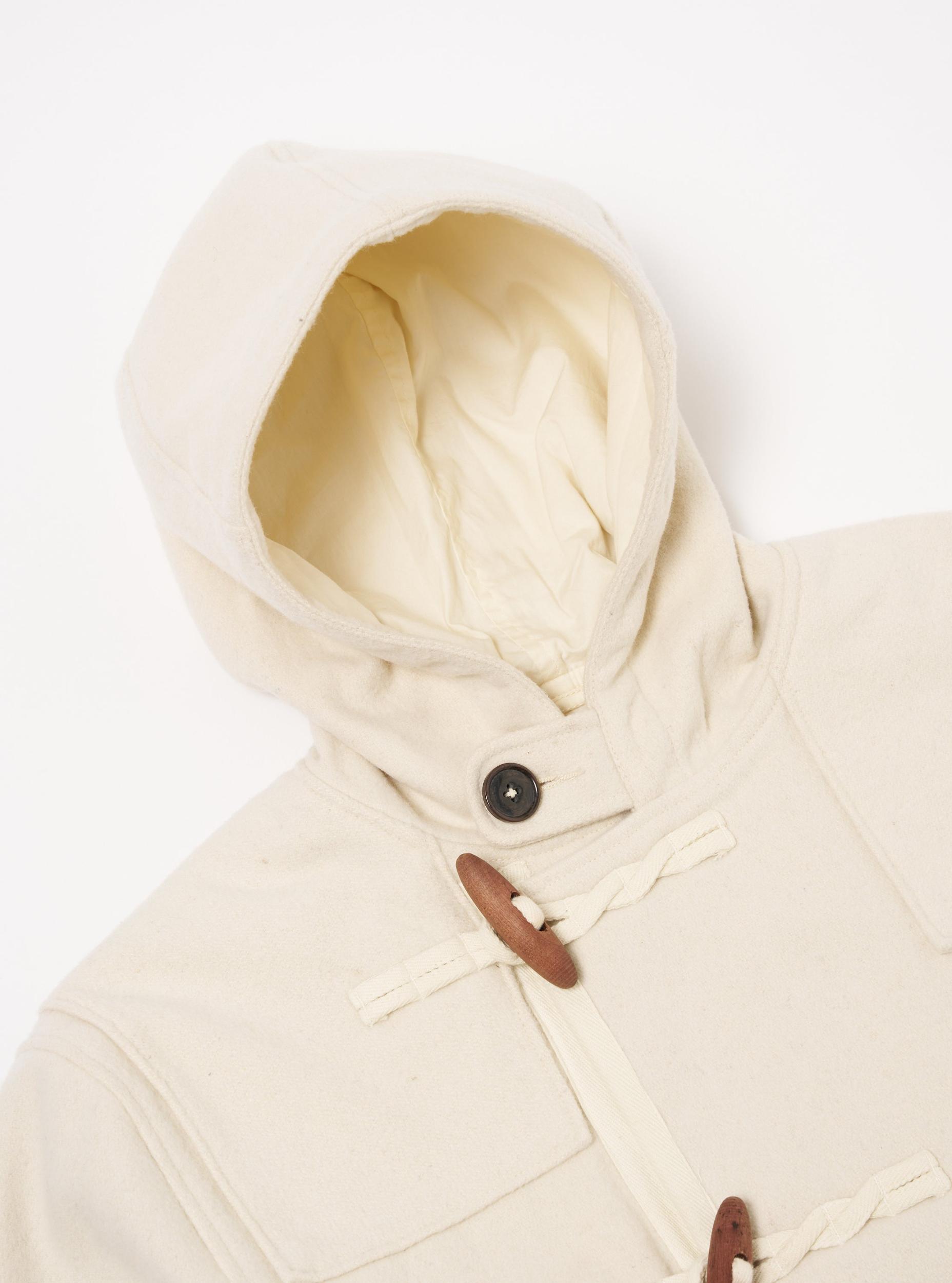 Universal Works Military Duffle Coat in Ecru Marl Mowbray Product Image