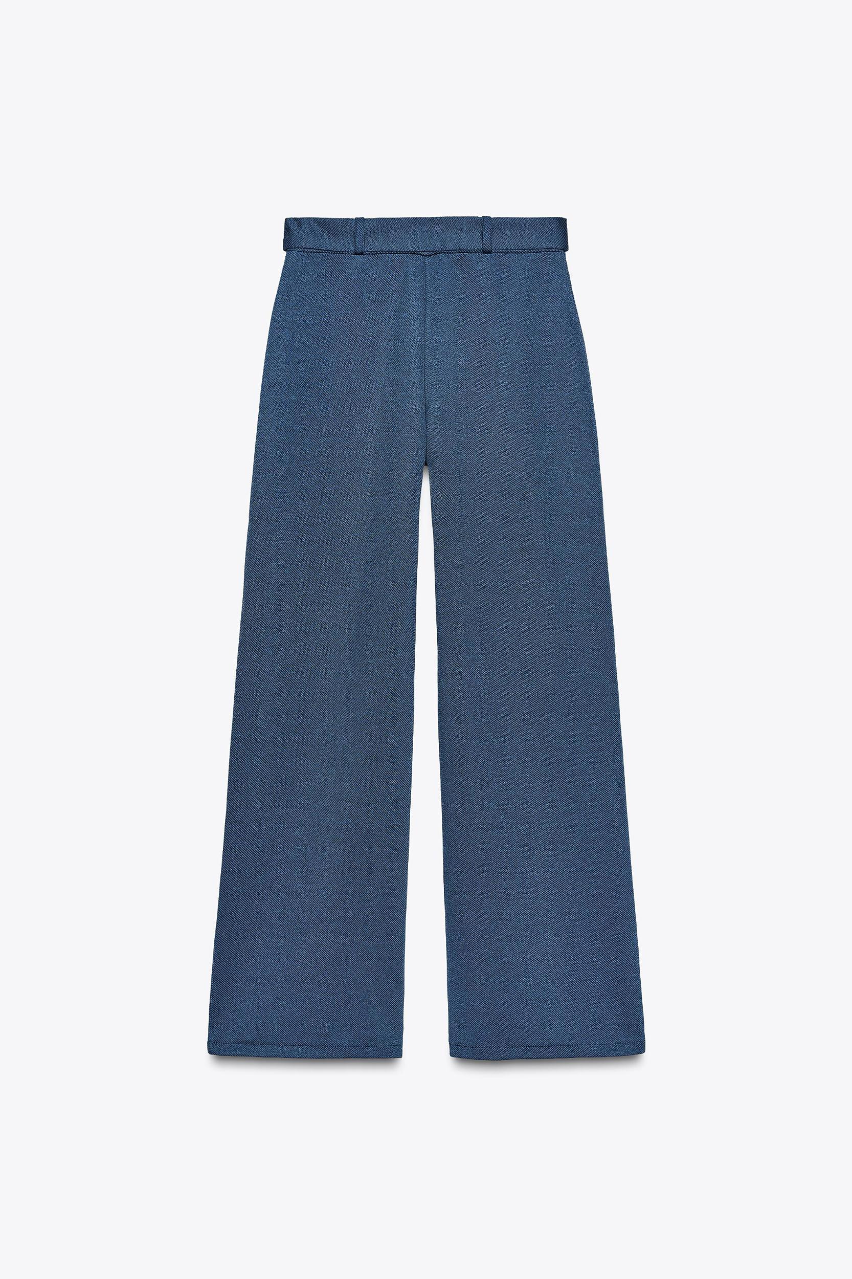 TWILL SEAM BELTED PANTS Product Image