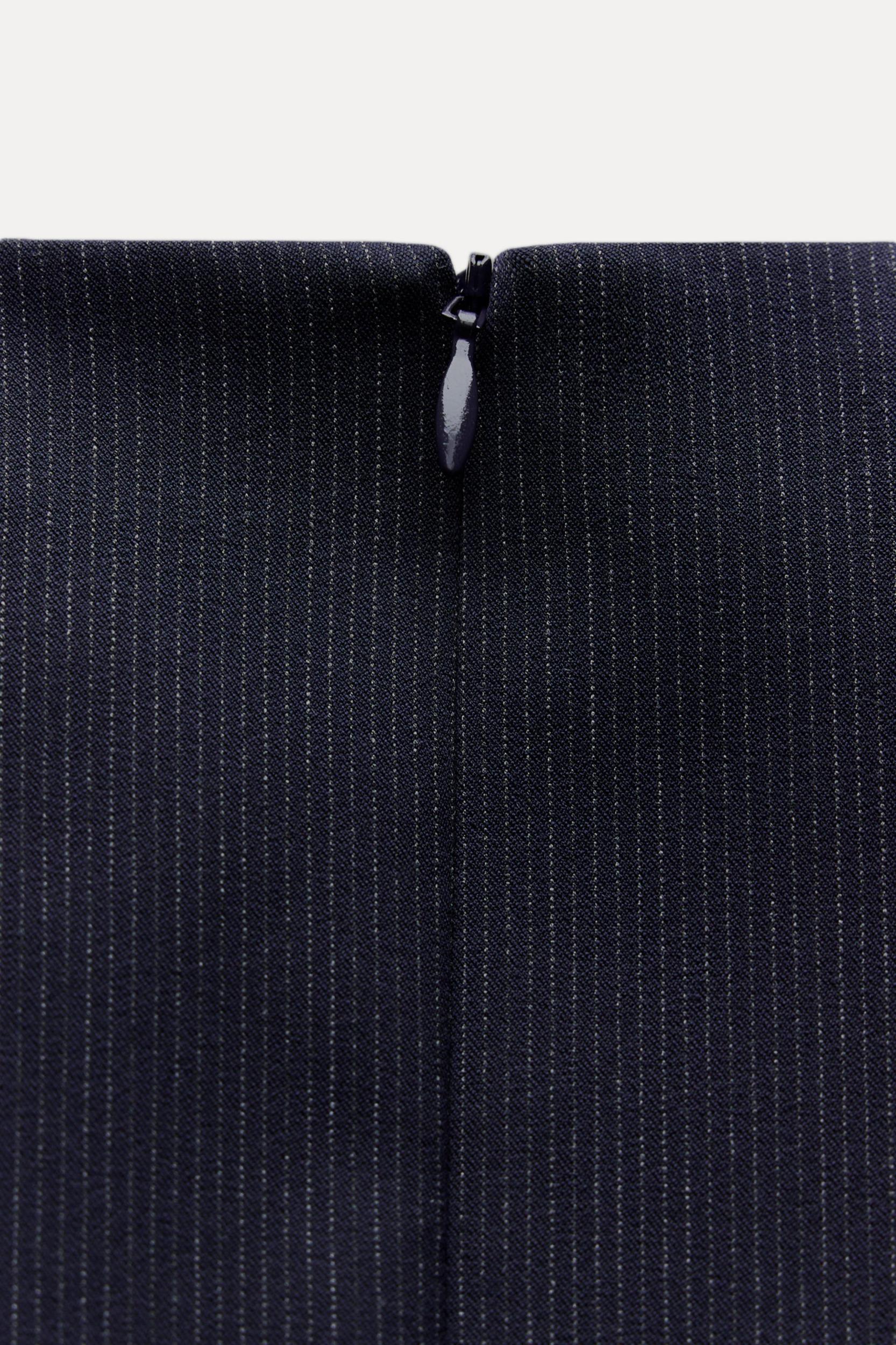 PINSTRIPE SHORT DRESS ZW COLLECTION Product Image
