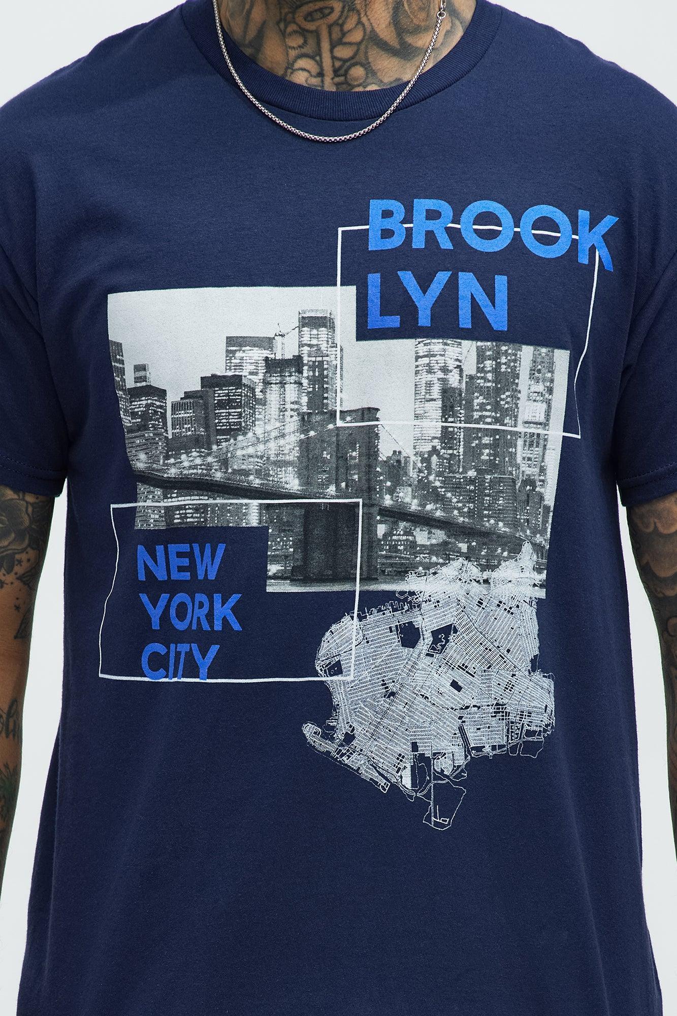 Brooklyn Bridge And Tunnel Short Sleeve Tee - Navy Product Image
