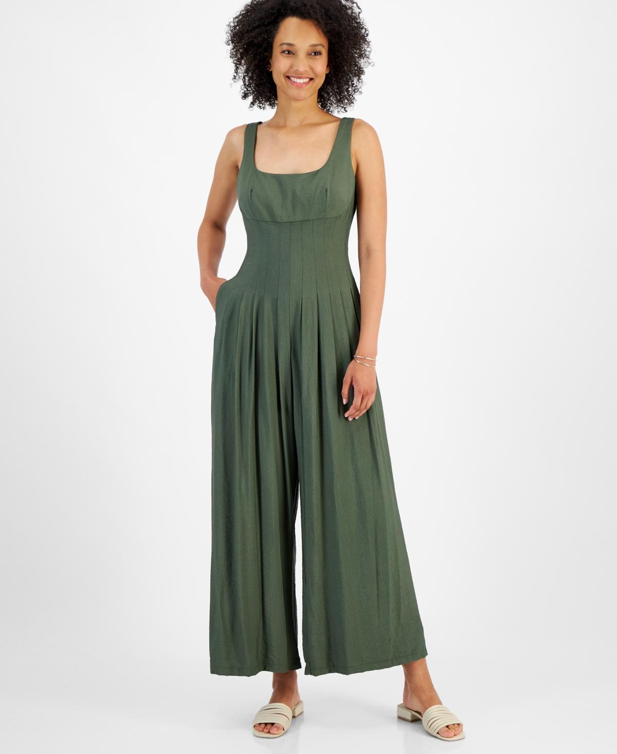 Women's Taylor Solid Jumpsuit, Size: 2, Basil Product Image