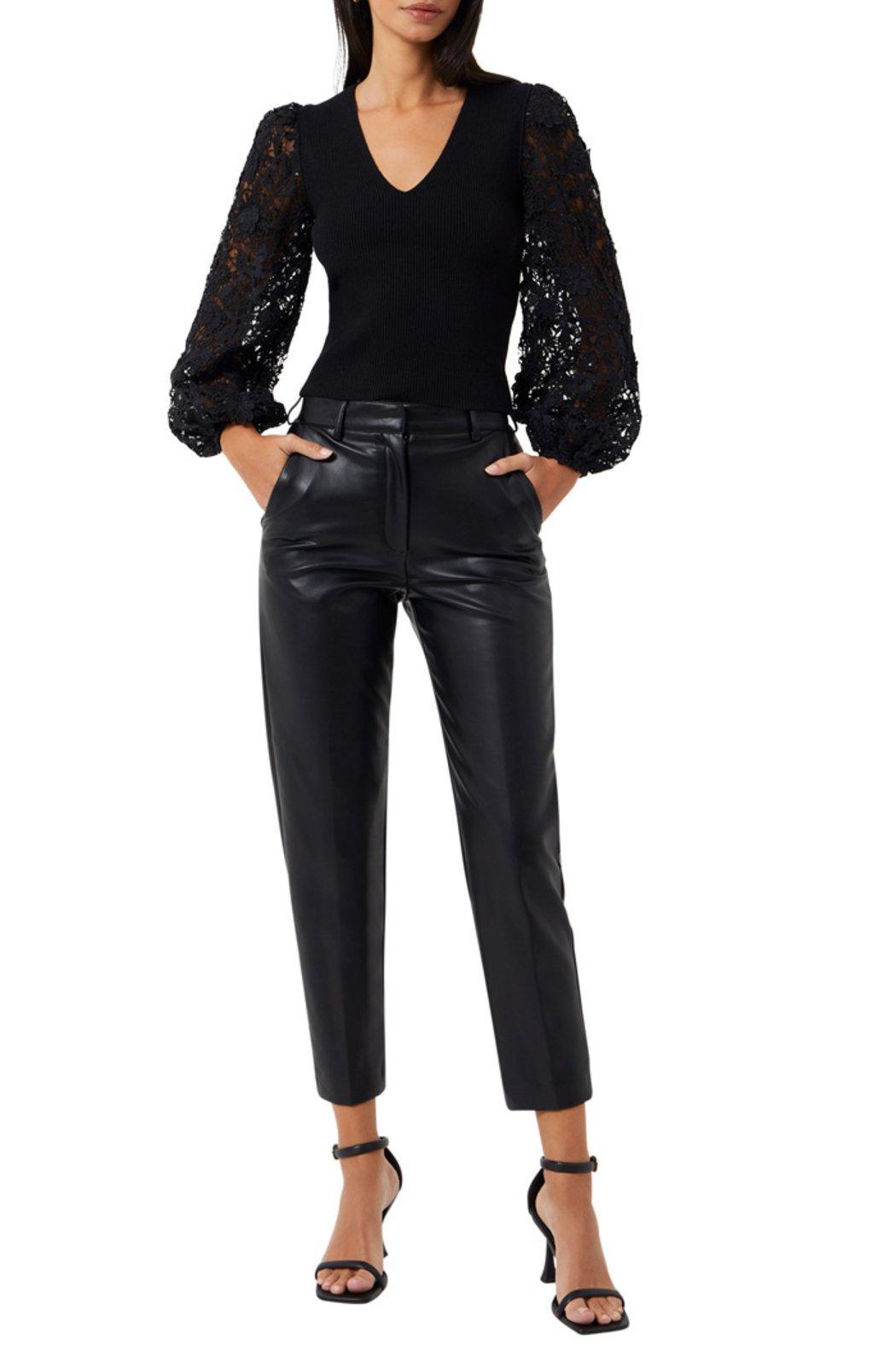 Joss Sequin Lace Mix Sweater Product Image