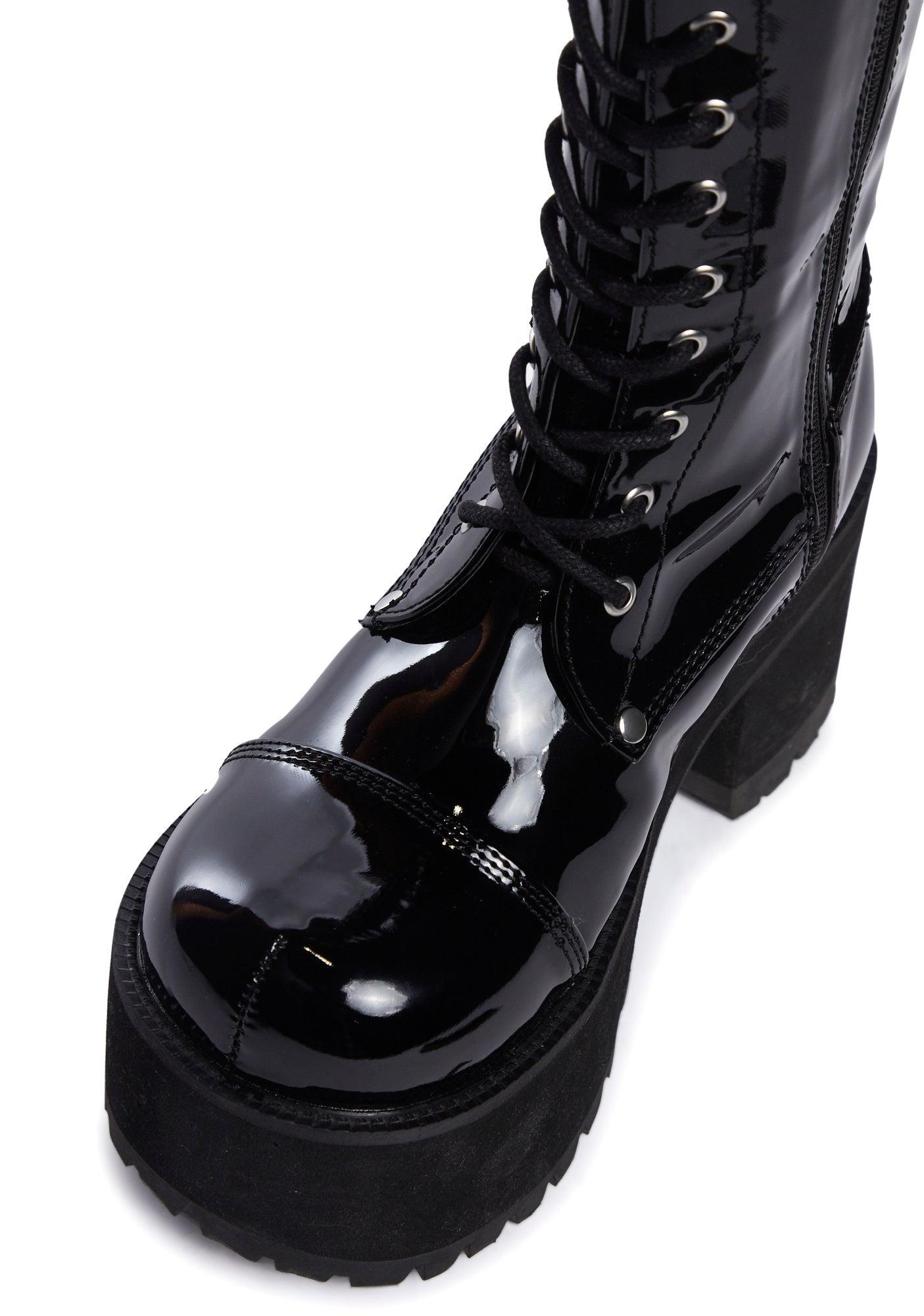 Patent Ranger-302 Knee High Boots Male Product Image