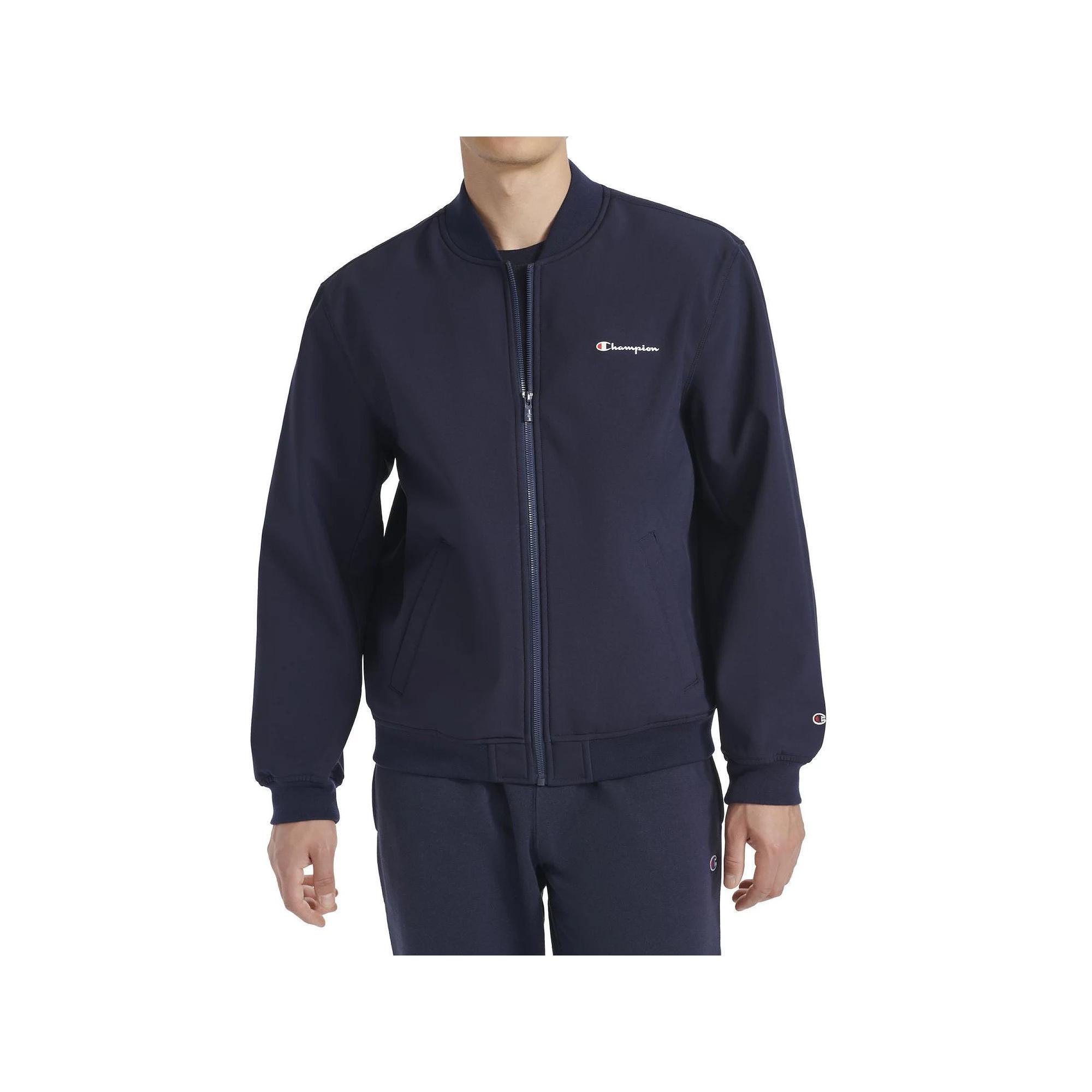 Men's Champion® Soft Shell Sport Bomber Jacket, Size: Large, Grey Gray Product Image