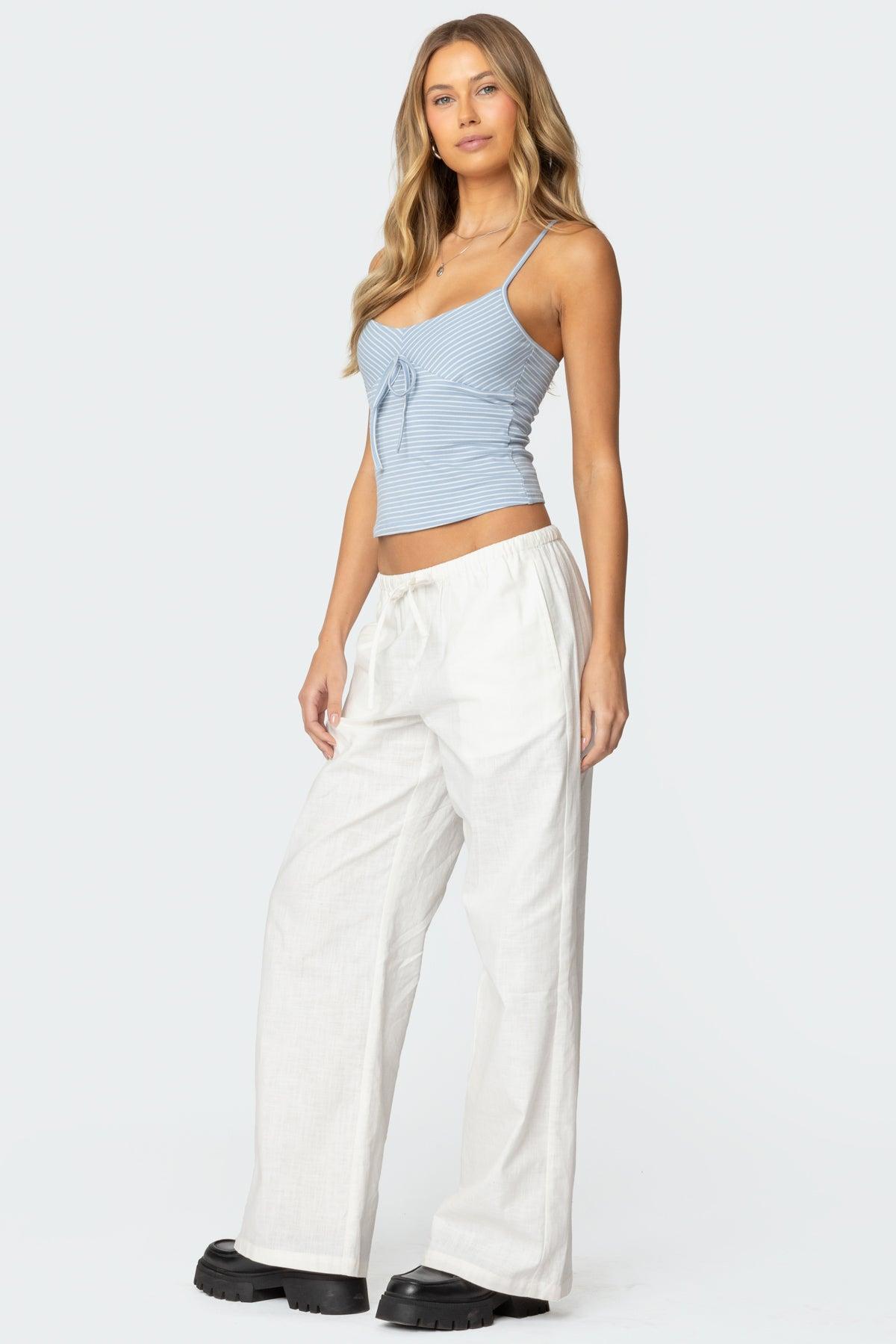 Tova Striped Scoop Tank Top Product Image