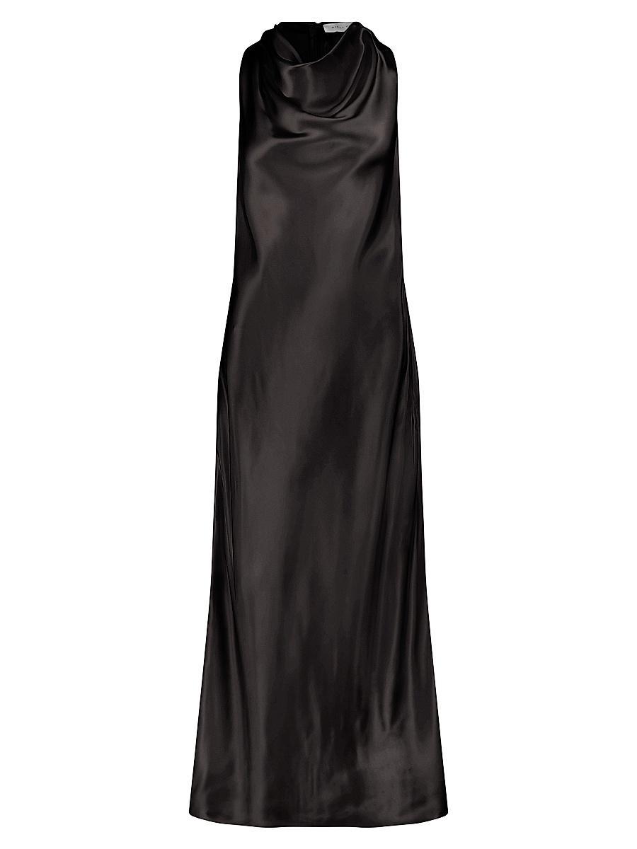 Womens Bias Dress with Cowl Neckline Product Image