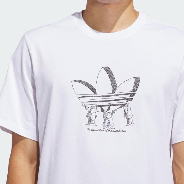 adidas Trefoil Lift Tee (Gender Neutral) White M Unisex Product Image