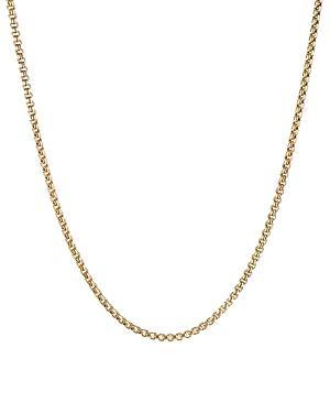 David Yurman Mens 18K Yellow Gold Box Chain Necklace, 26 Product Image