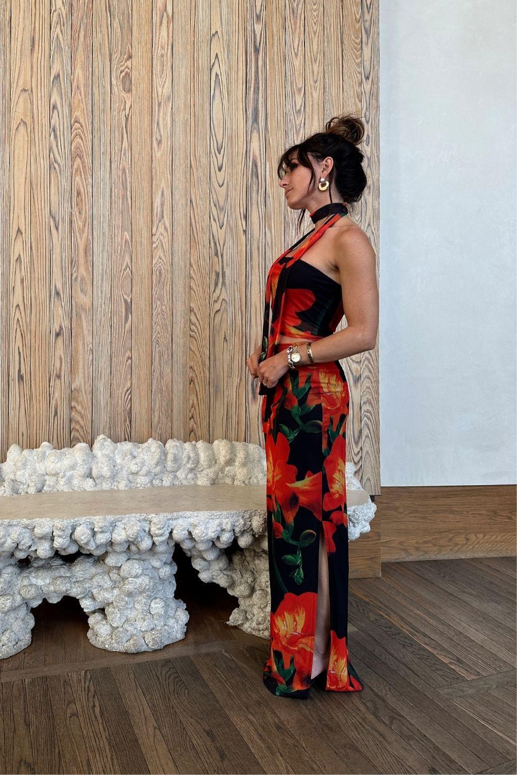 Amour Floral Maxi Skirt Product Image