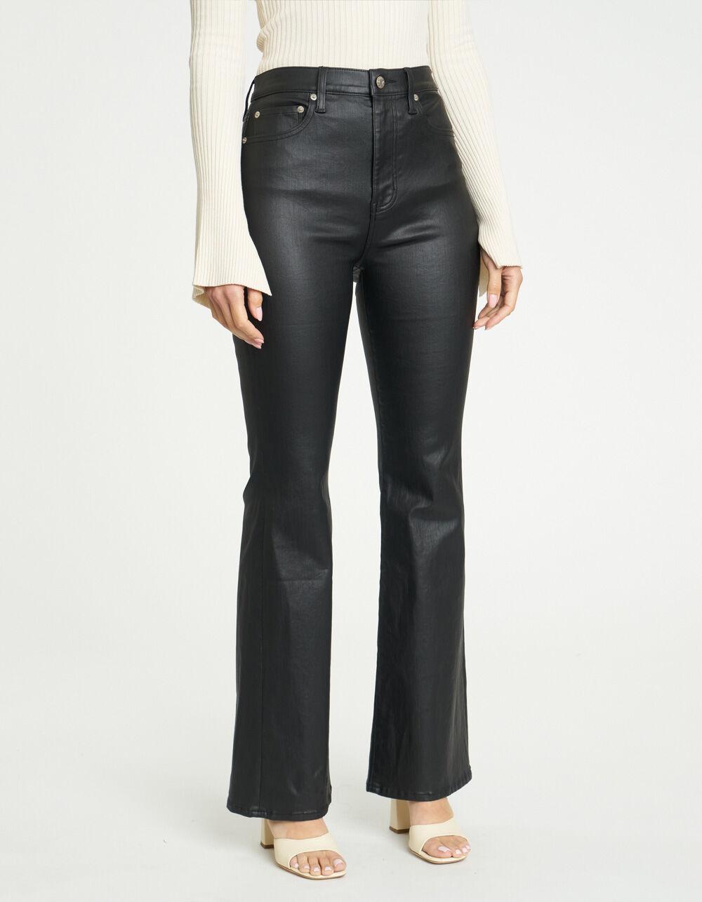 DAZE Go Getter Womens Coated Flare Pants - BLACK Product Image