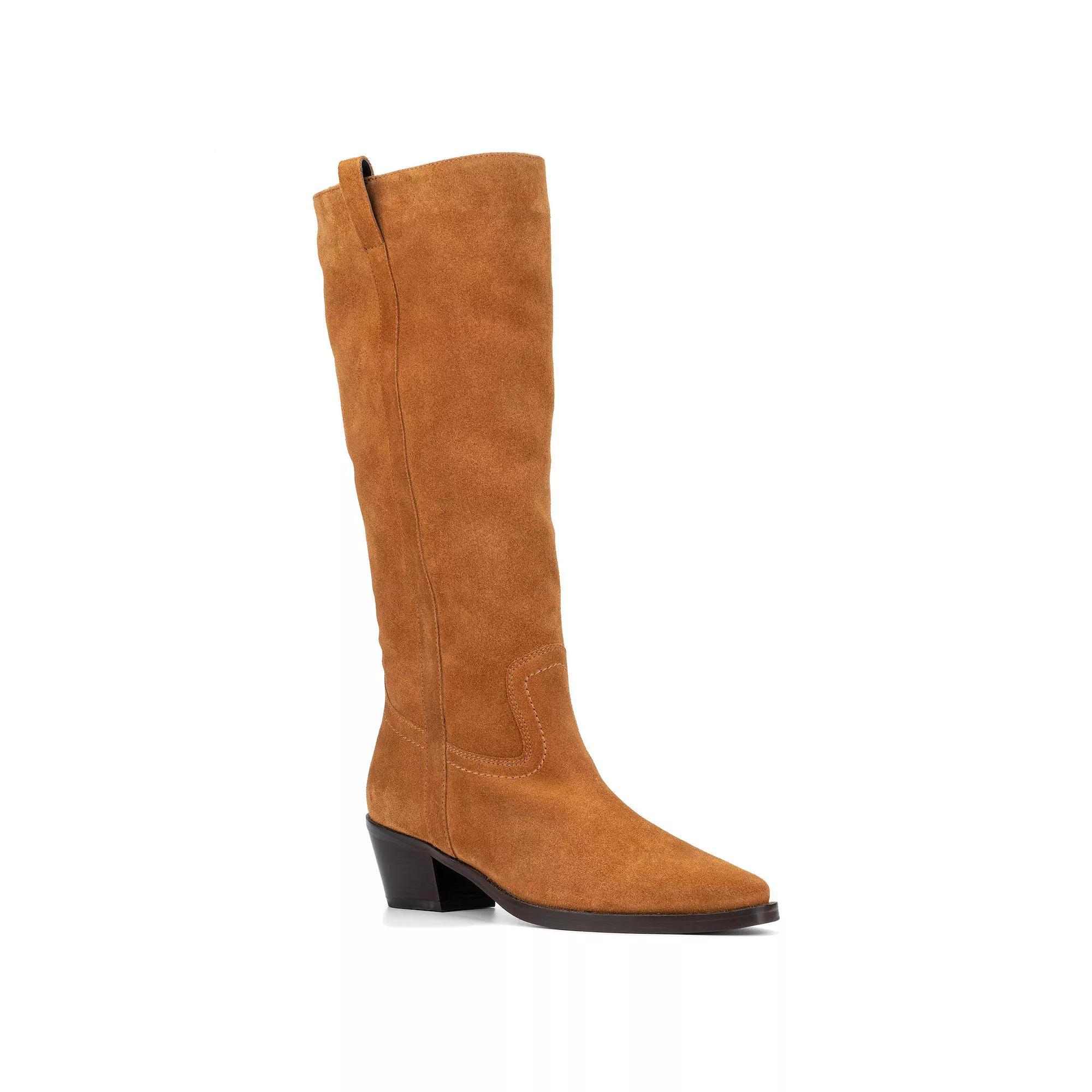 Vintage Foundry Co. Amanda Womens Suede Knee-High Boots Red Product Image