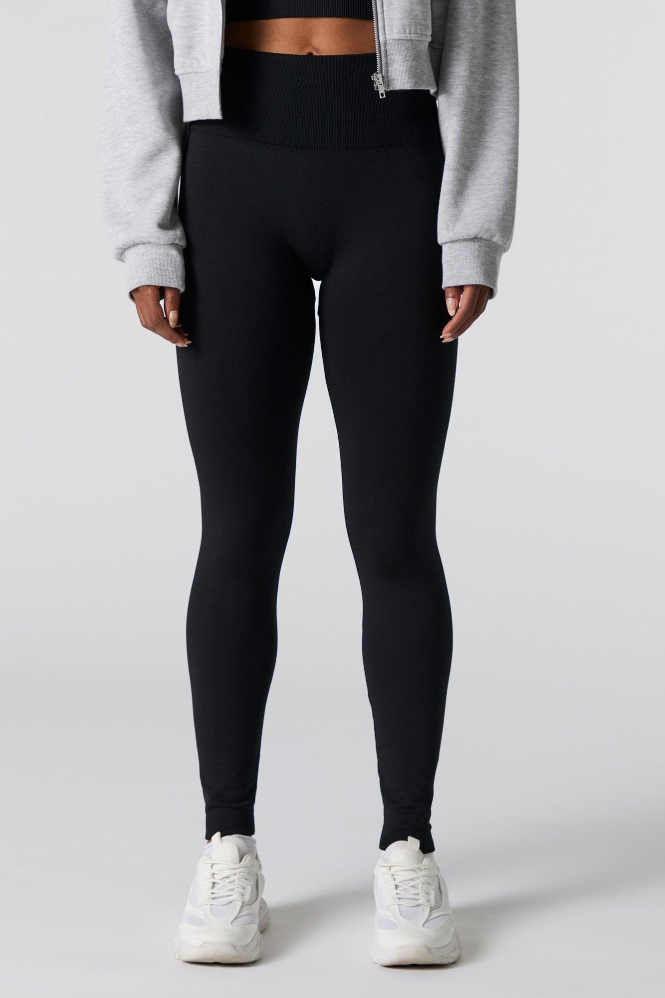 High Rise Seamless Fleece Legging Female Product Image