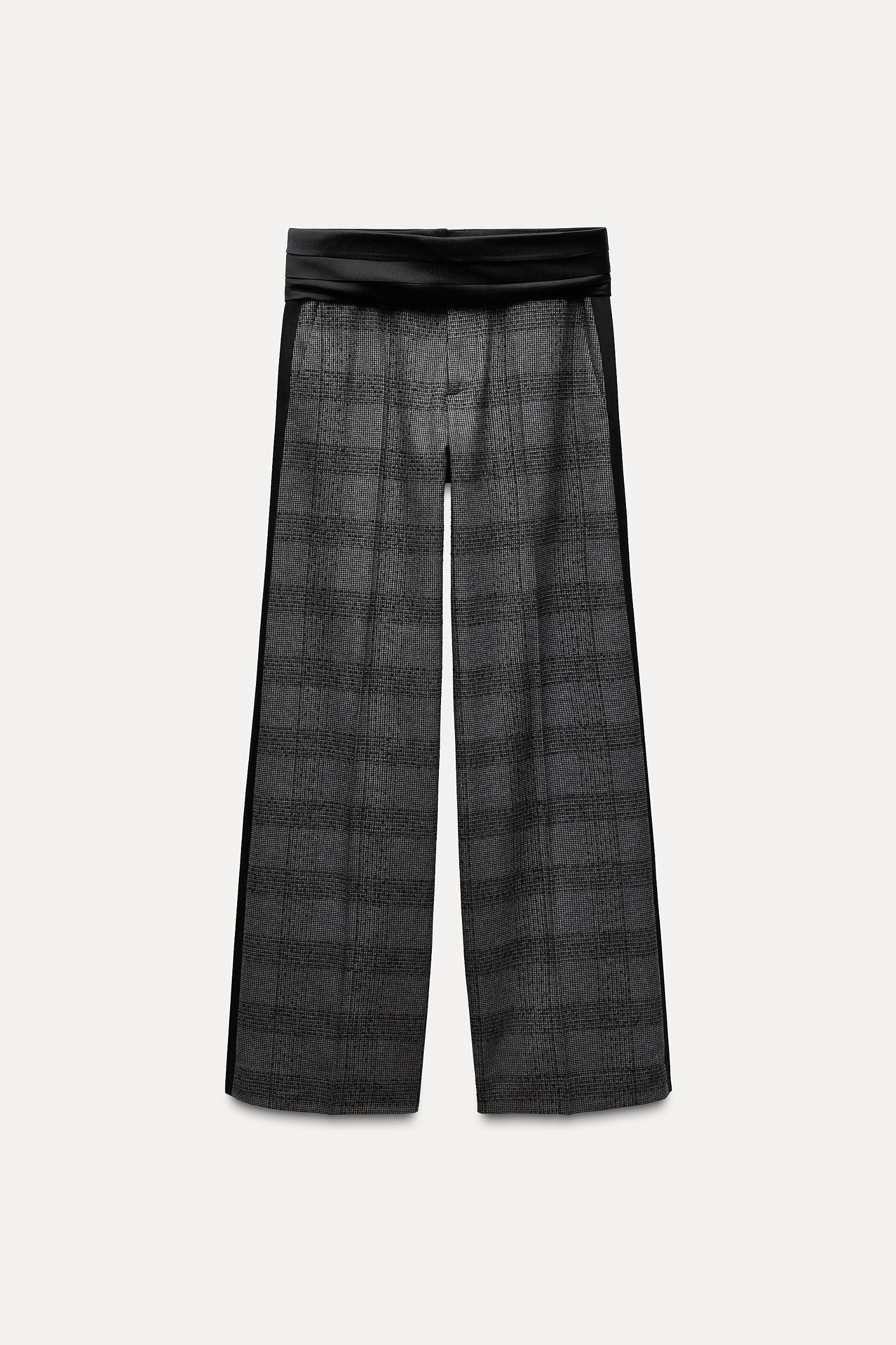 PLAID SASH PANTS ZW COLLECTION Product Image