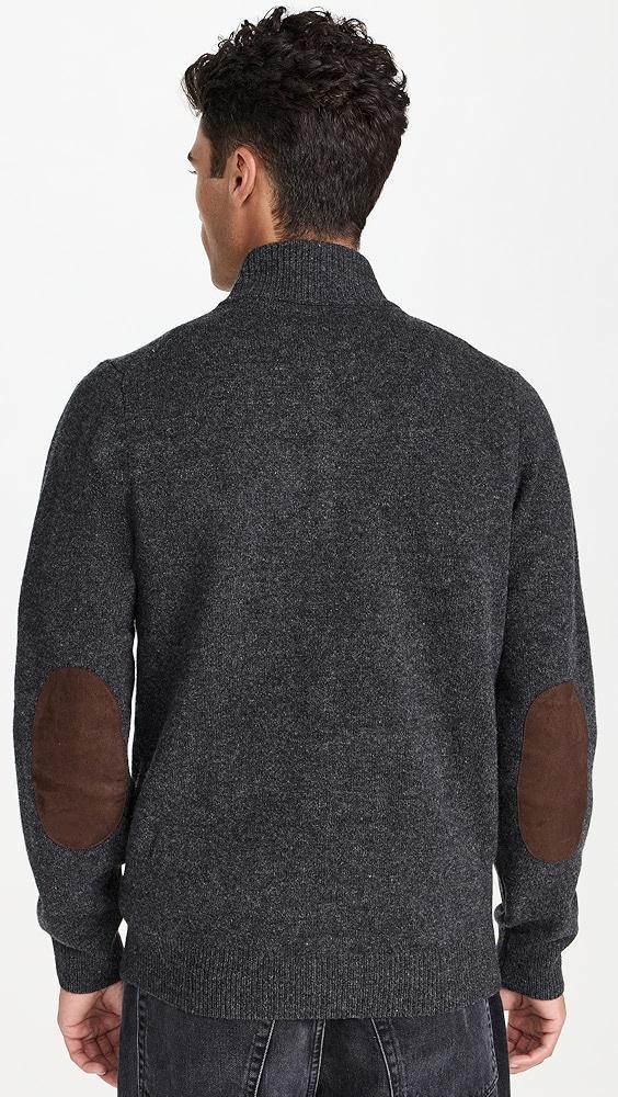 Barbour Barbour Essential Patch Zip Through Knitted Sweater | Shopbop Product Image
