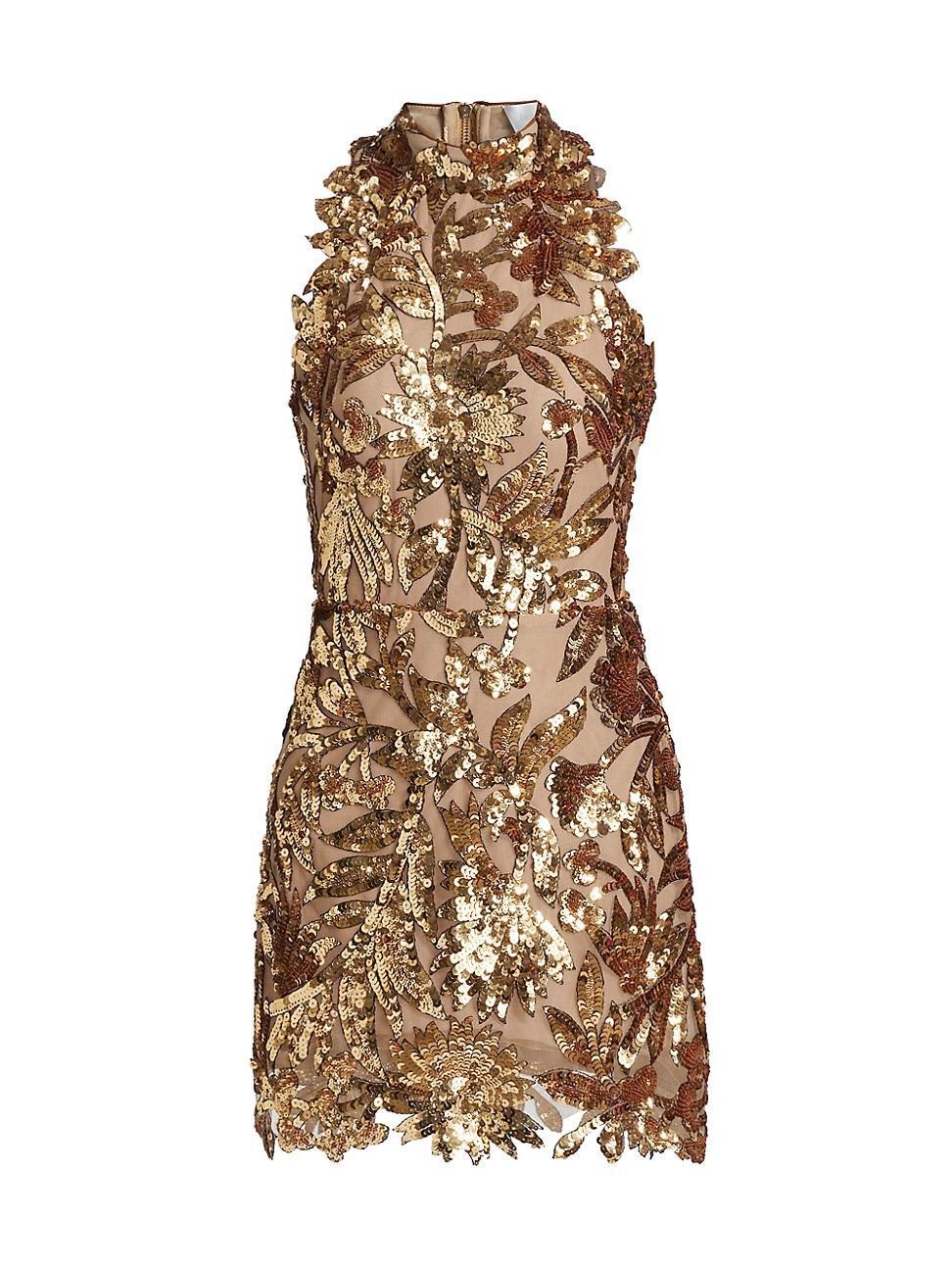 Womens Dahlia Sequined Minidress Product Image