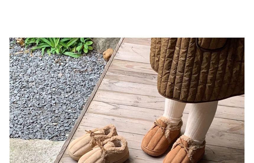 Fleece-Lined Lace-Up Shoes Product Image