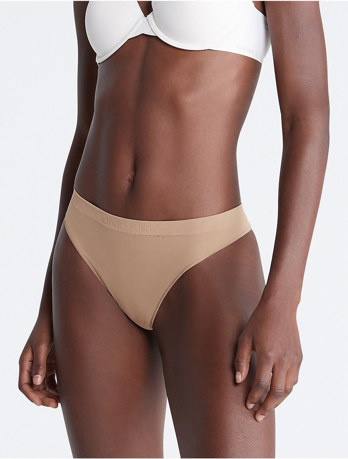 Calvin Klein Women's Bonded Flex Thong - Yellow - XL Product Image