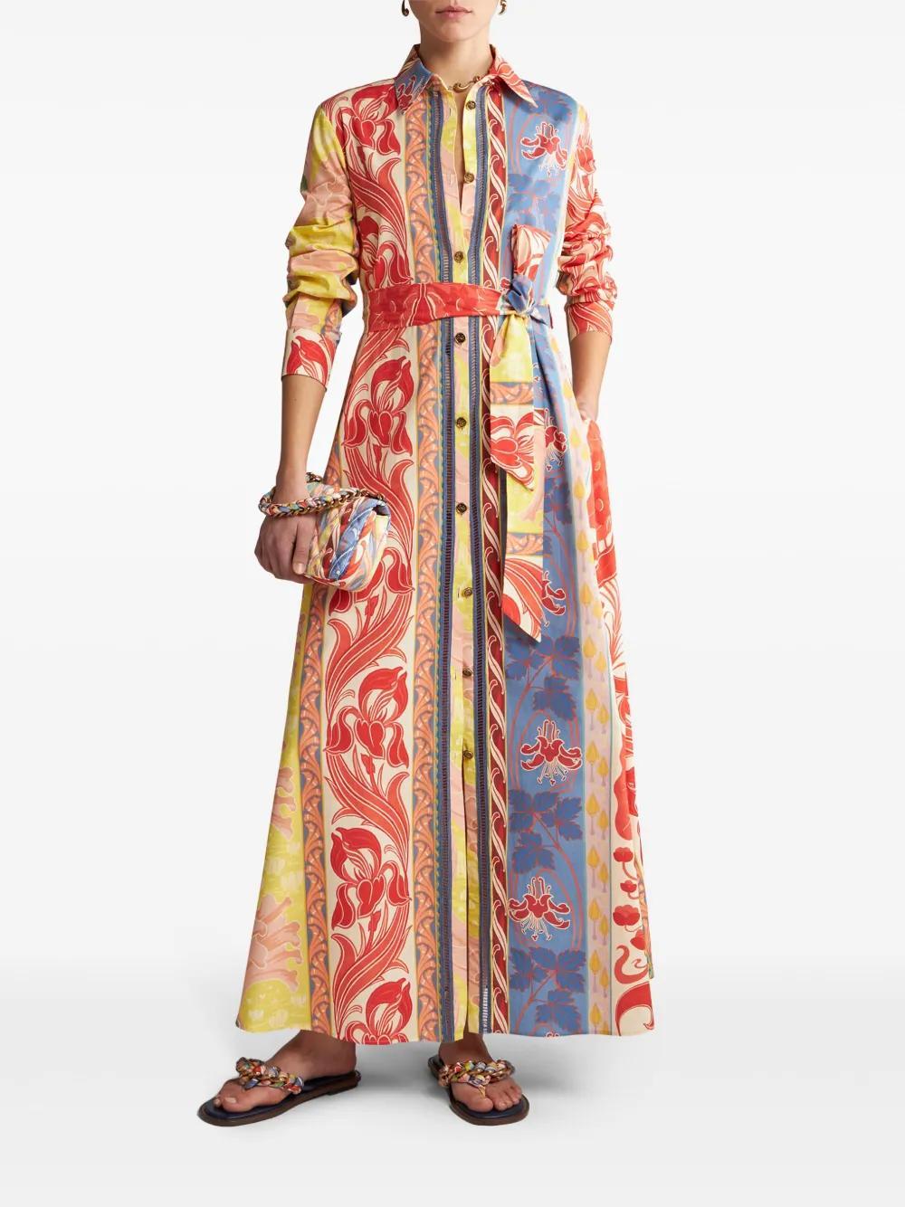 Summer cotton-blend shirt dress Product Image