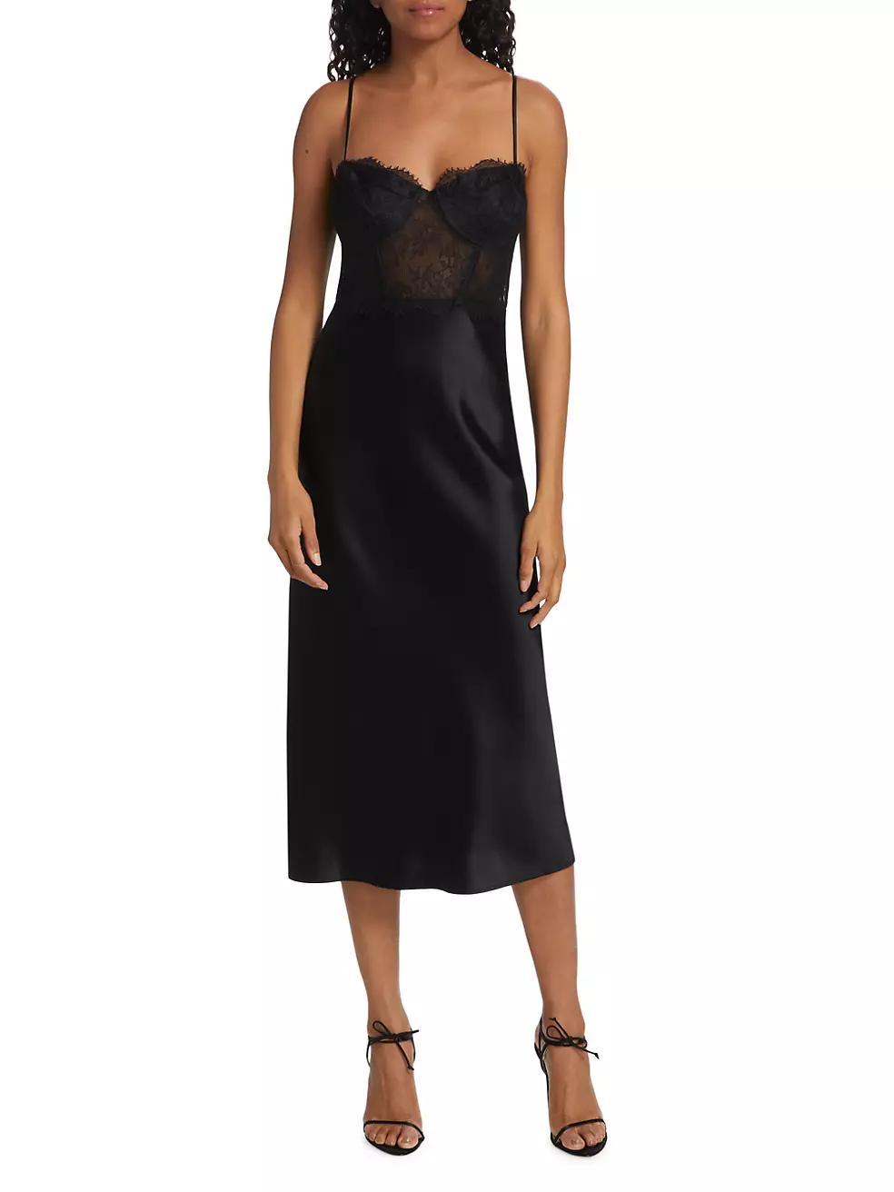 Maureen Lace-Inset Midi-Dress Product Image