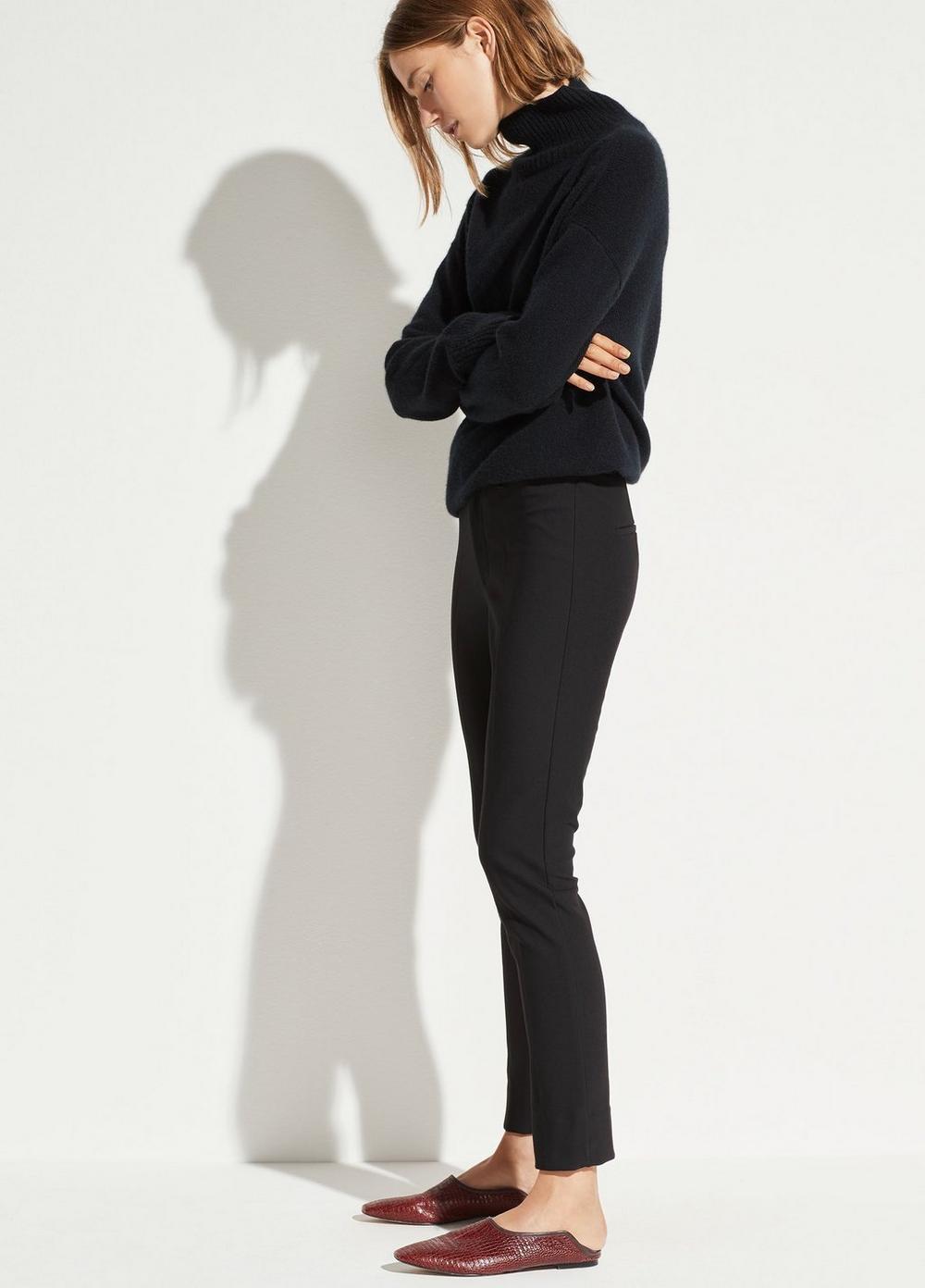 Womens High Rise Cigarette Pant, Black, Size 0 Vince Product Image