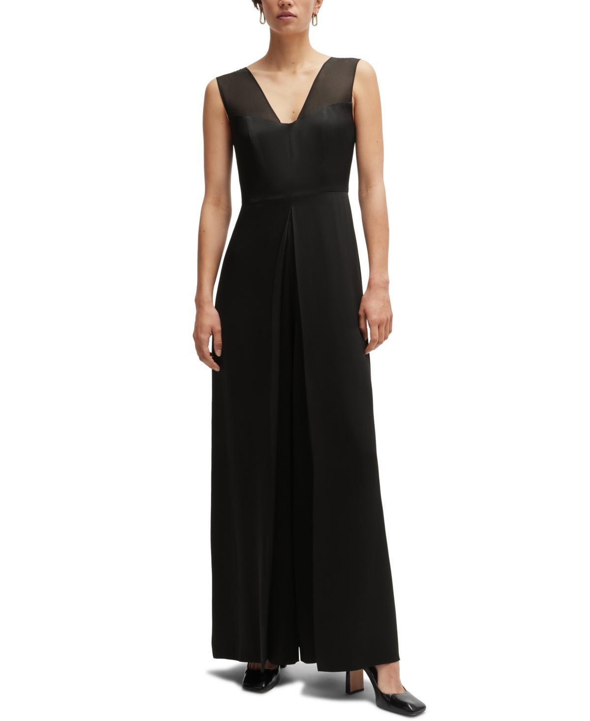 Womens Jumpsuit in Lustrous Fabric Product Image